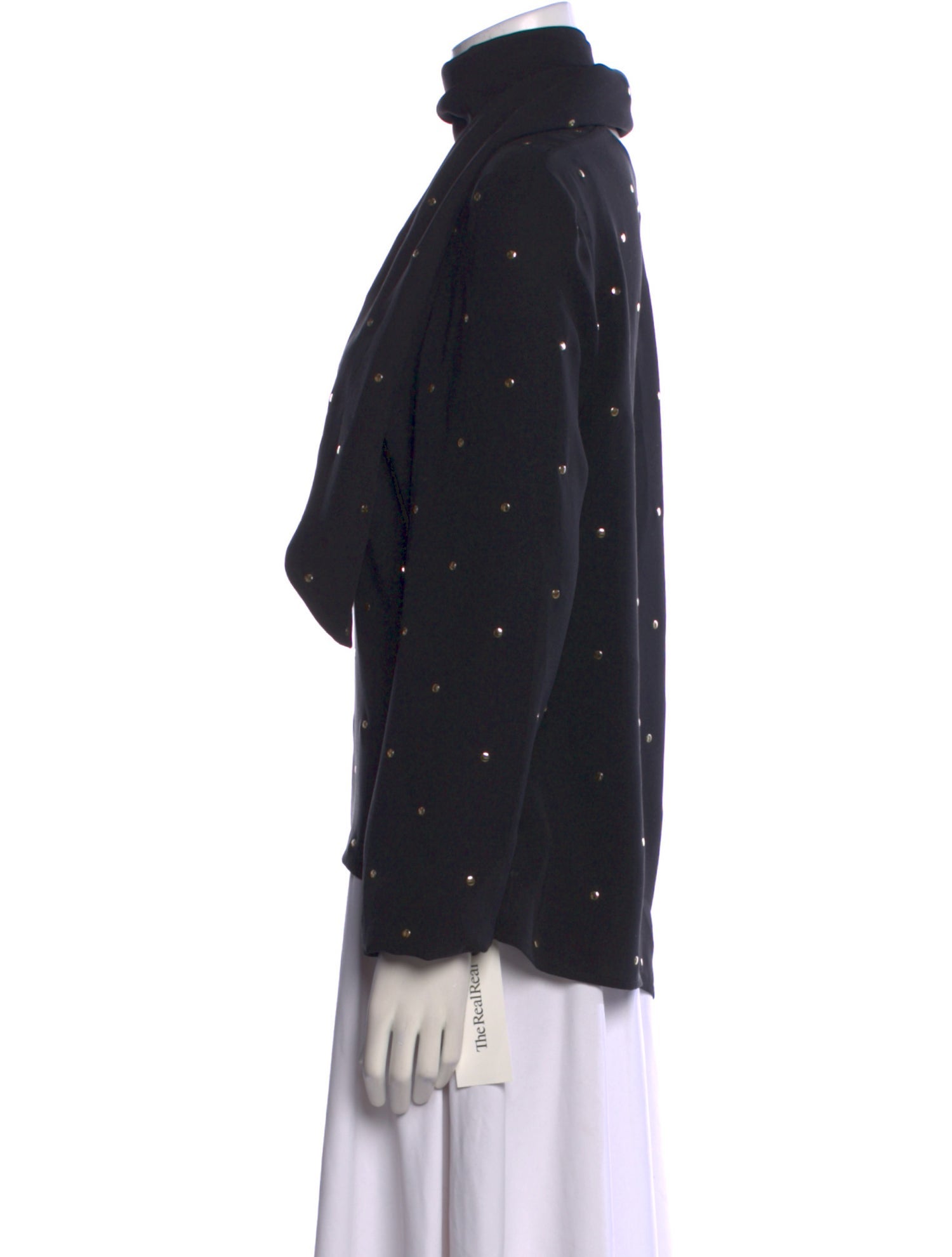 St. John Silk Printed Sweatshirt