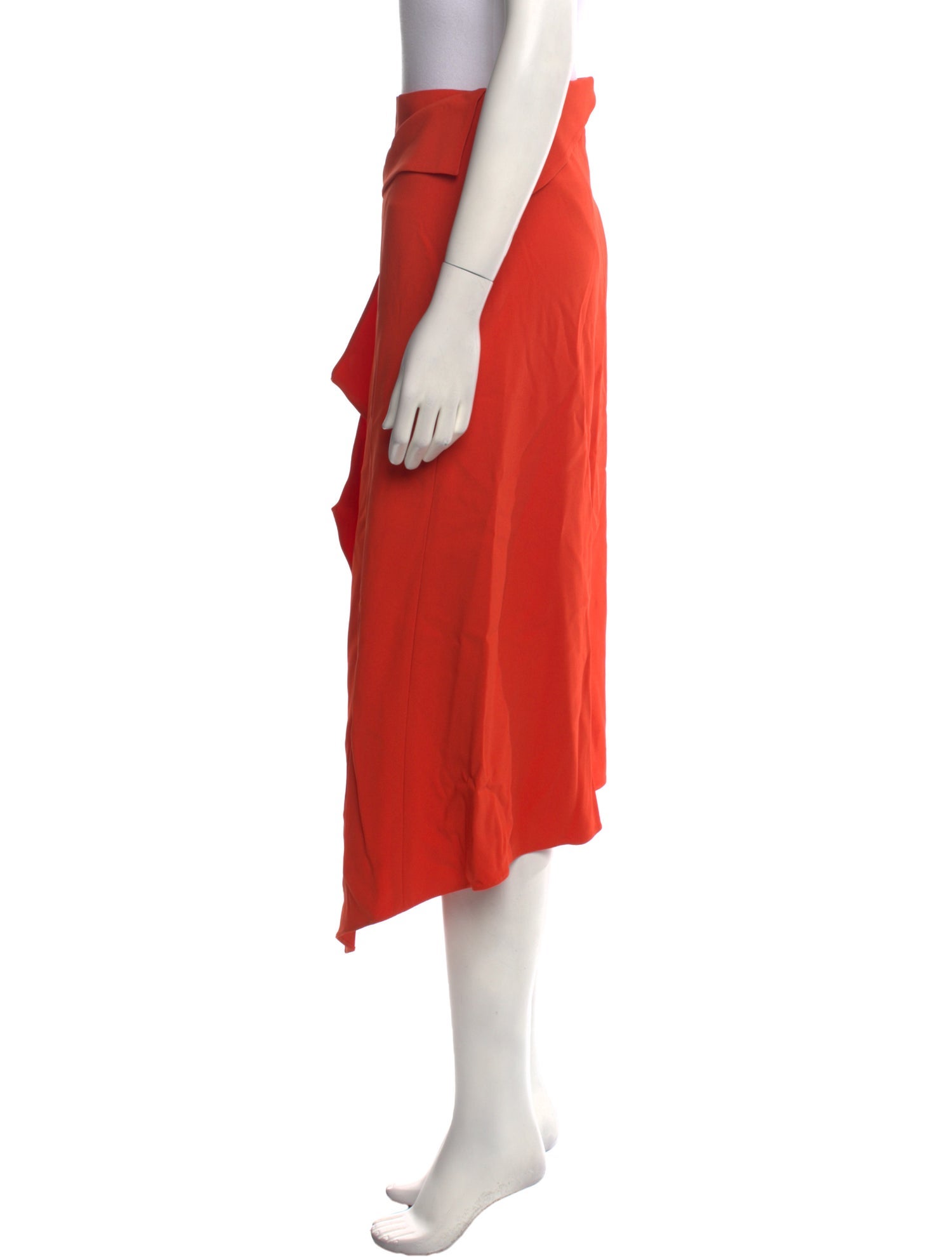 St. John Ruffle Embellishment Midi Length Skirt