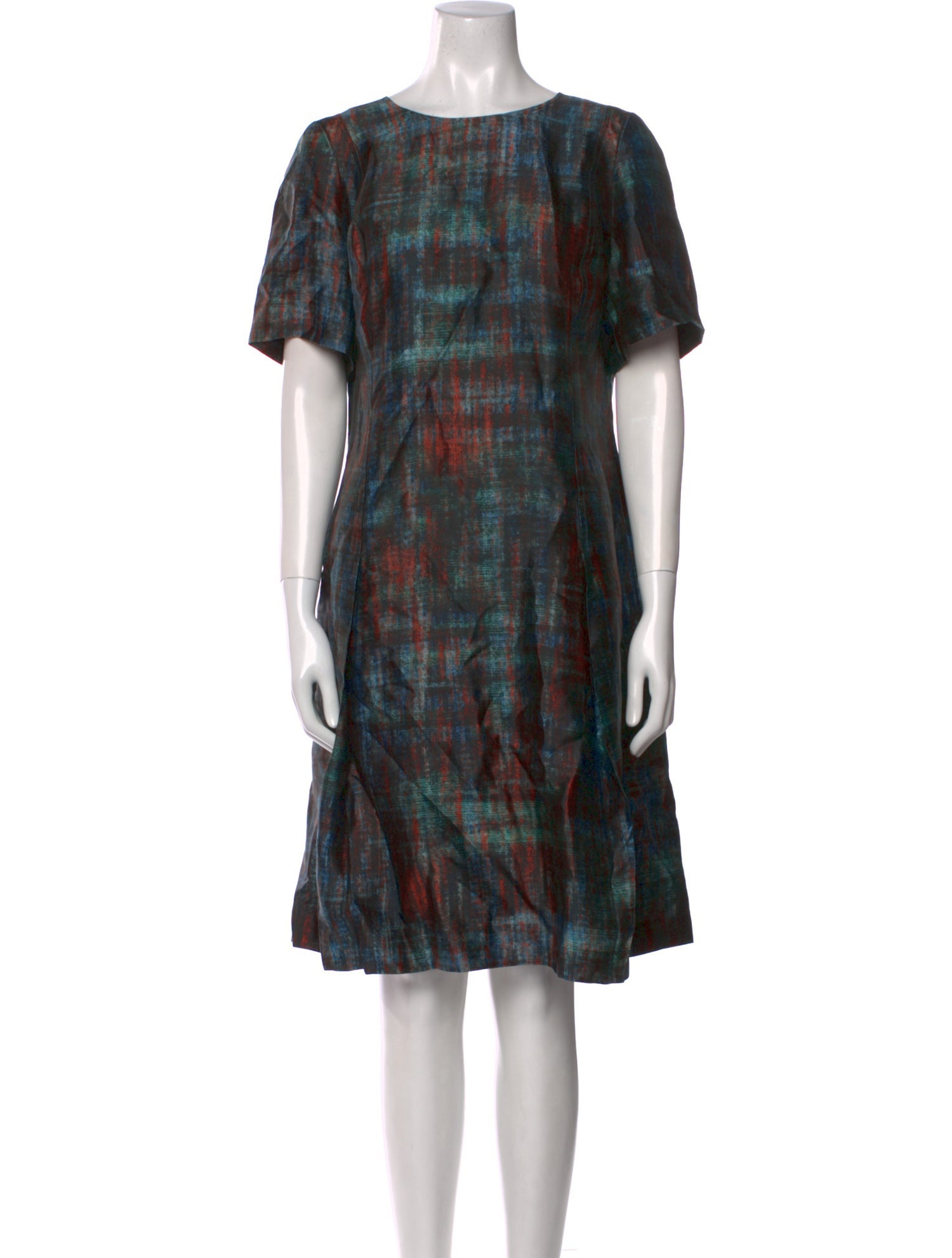 St. John Silk Knee-Length Dress