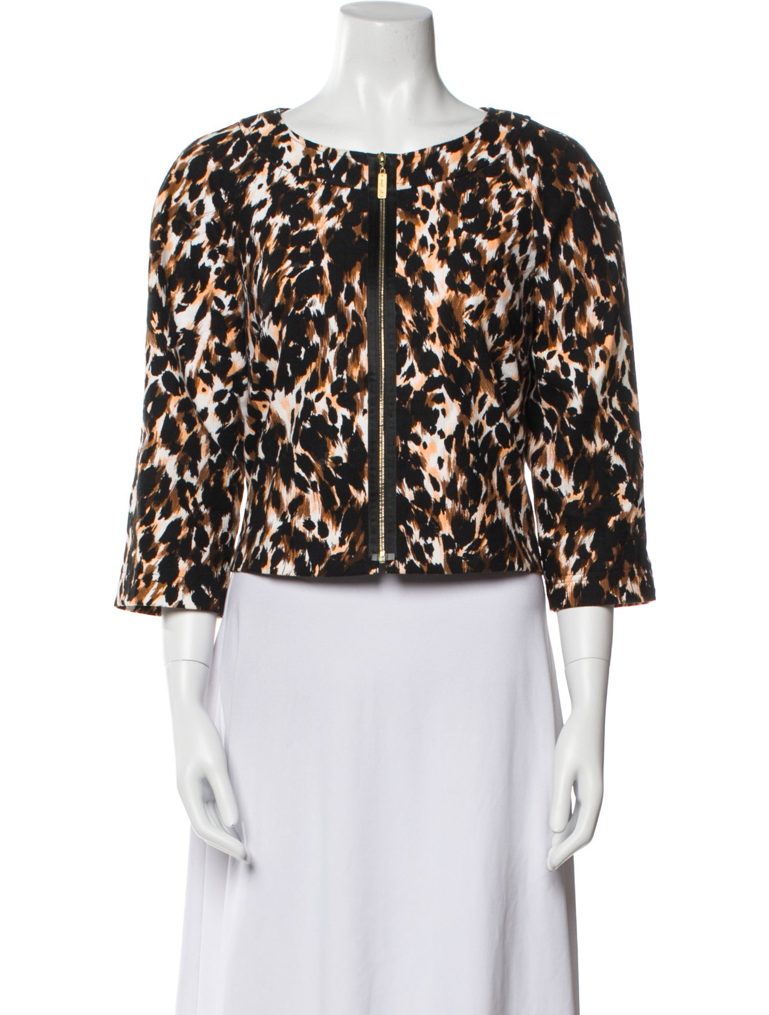 St. John Animal Print Jacket
