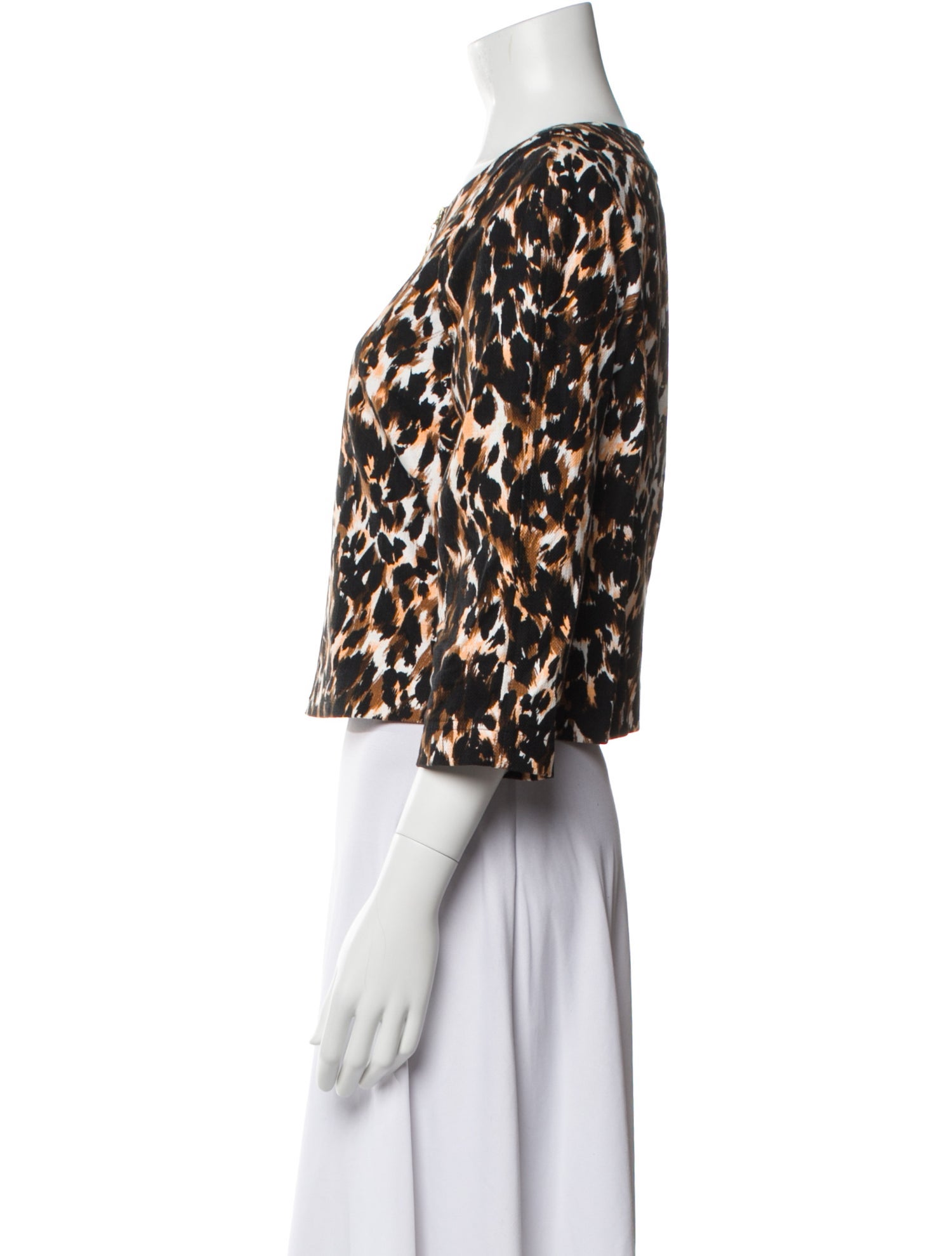 St. John Animal Print Jacket