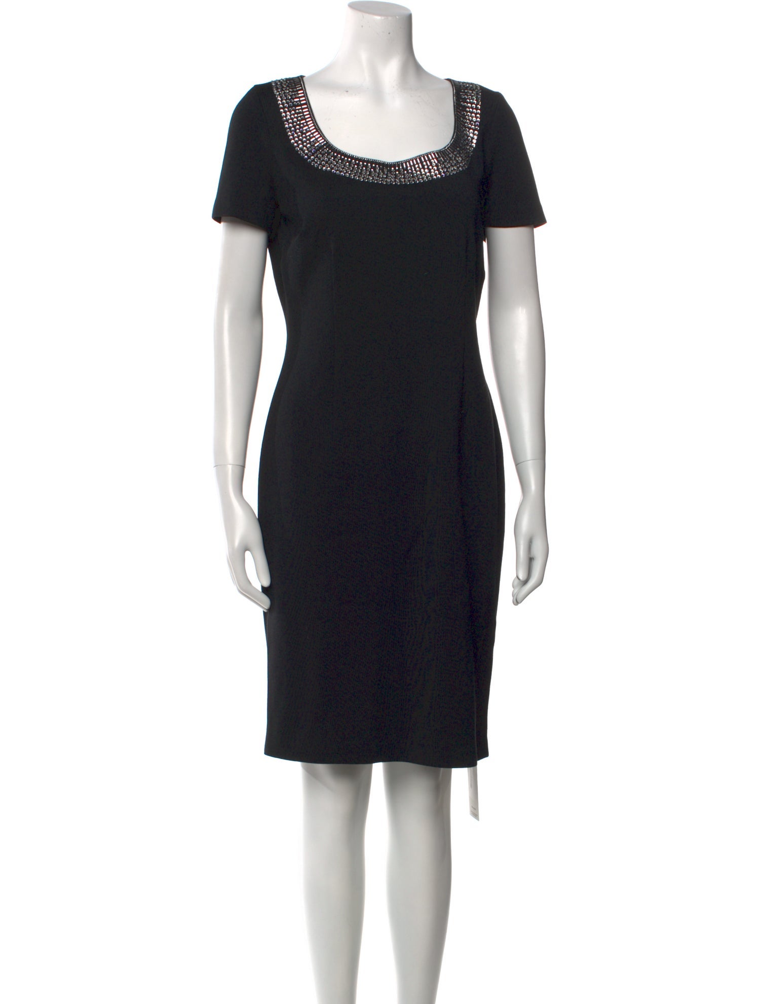 St. John Scoop Neck Knee-Length Dress w/ Tags