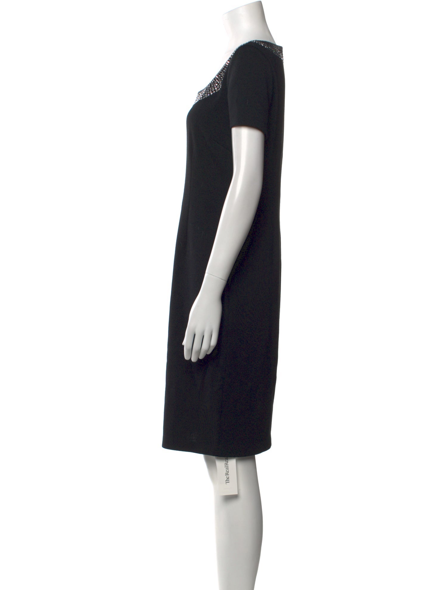 St. John Scoop Neck Knee-Length Dress w/ Tags