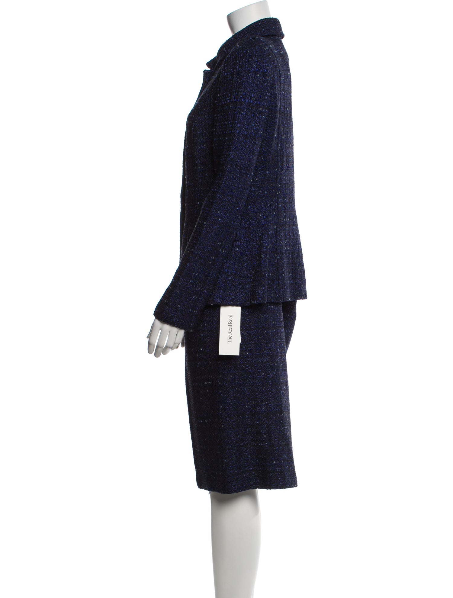 St. John Tweed Pattern Skirt Set