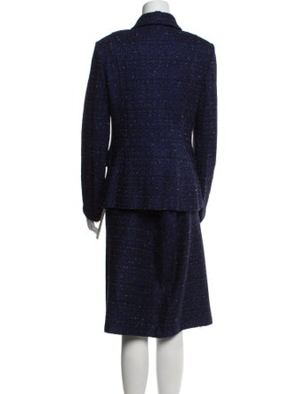 St. John Tweed Pattern Skirt Set