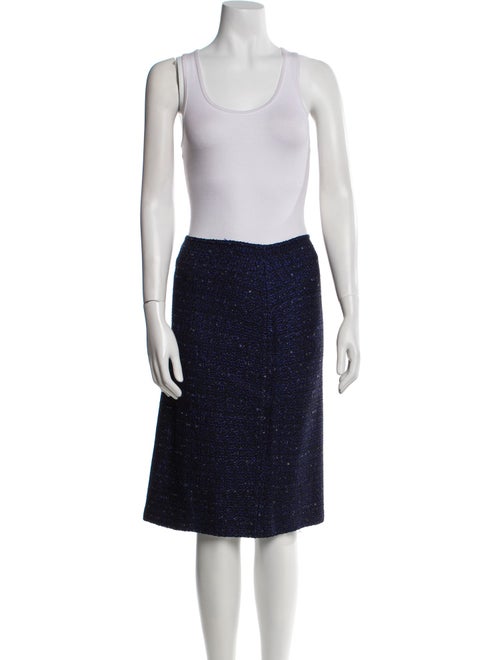 St. John Tweed Pattern Skirt Set
