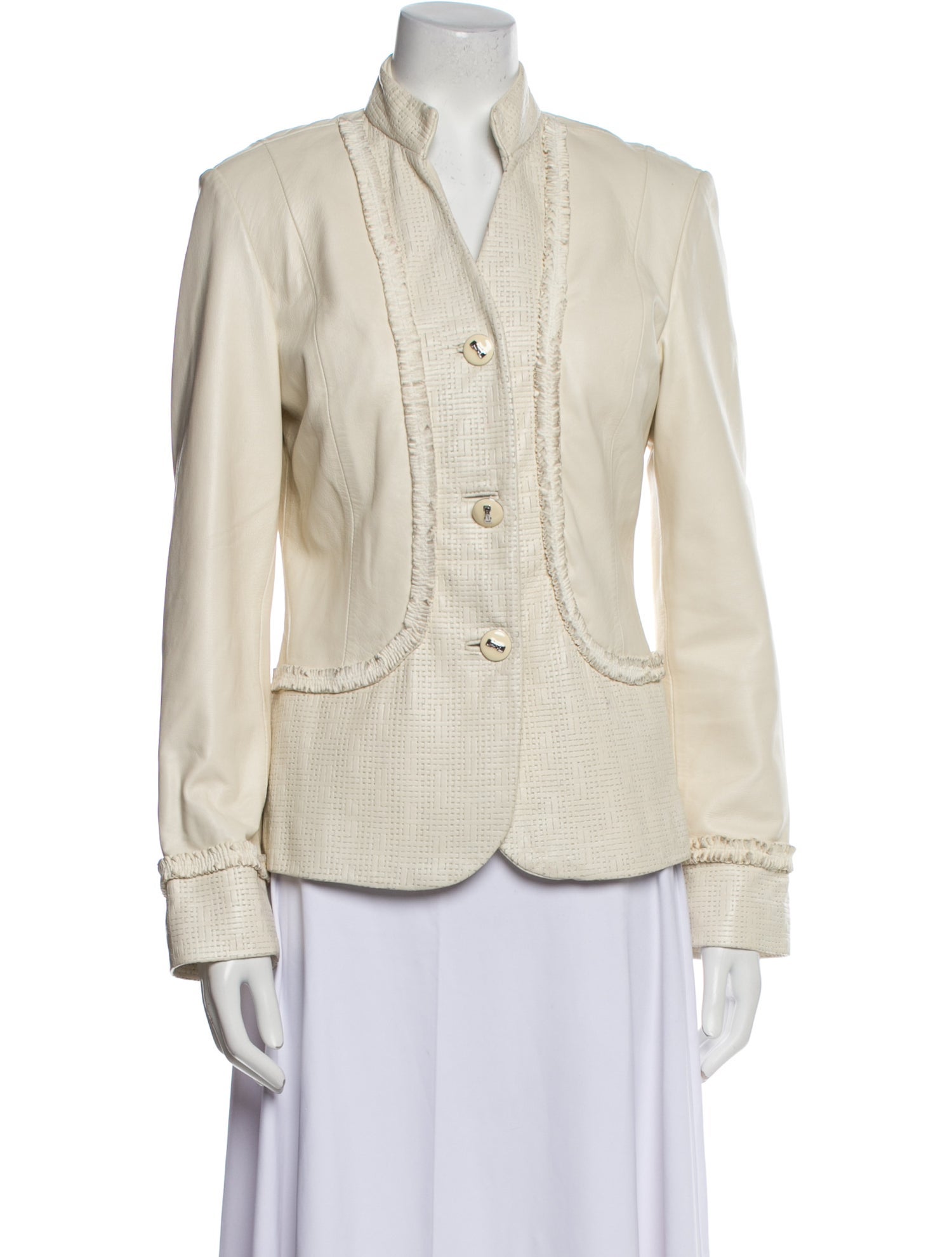 St. John Leather Evening Jacket