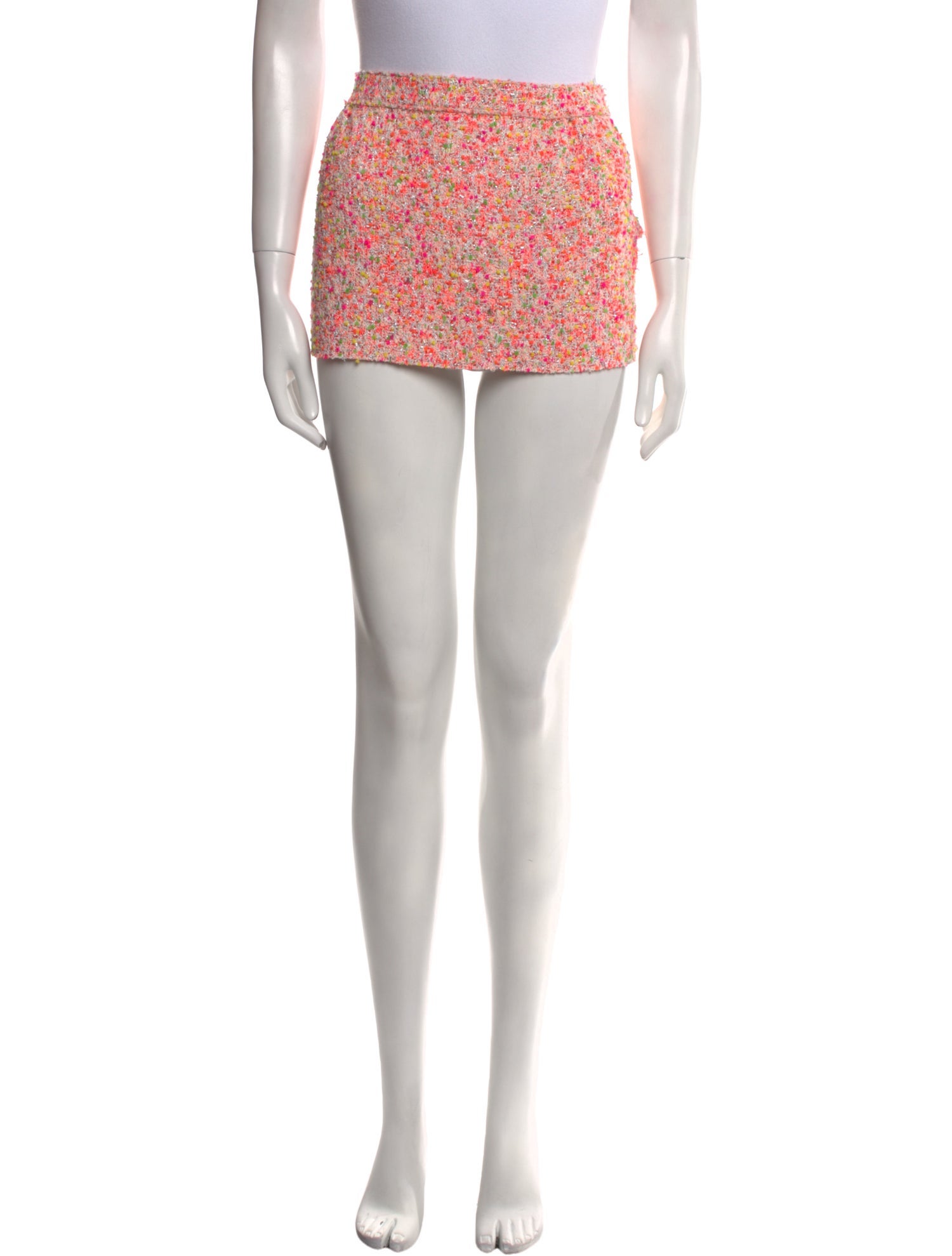 St. John Tweed Pattern Mini Skirt w/ Tags