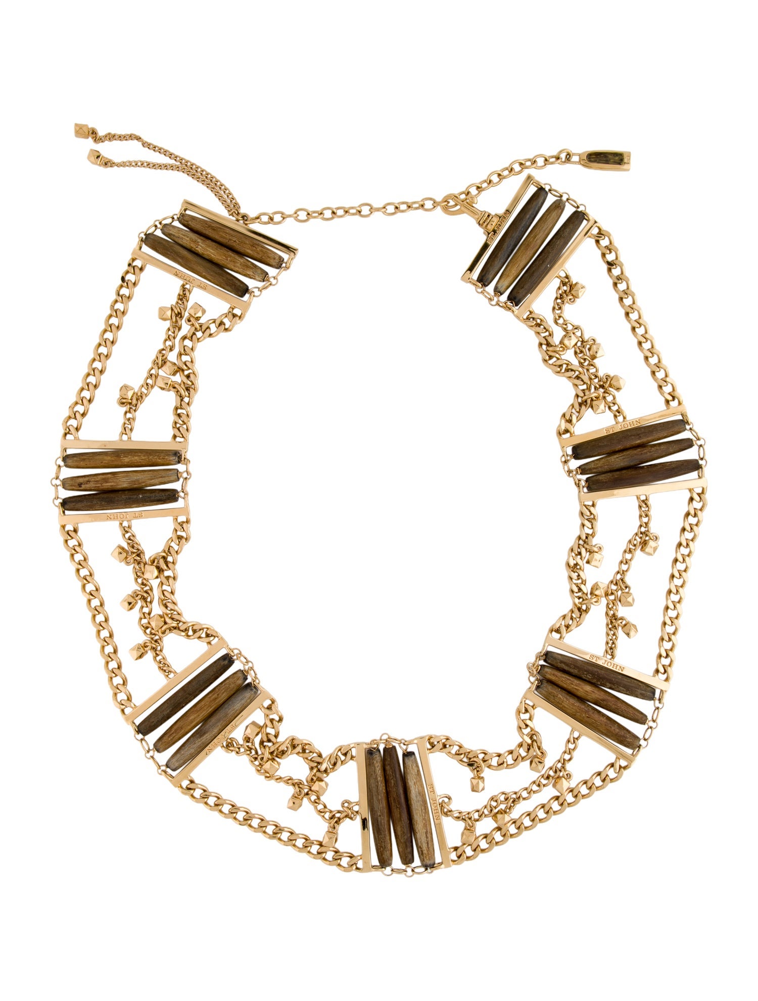 St. John Wide Metal Waist Belt