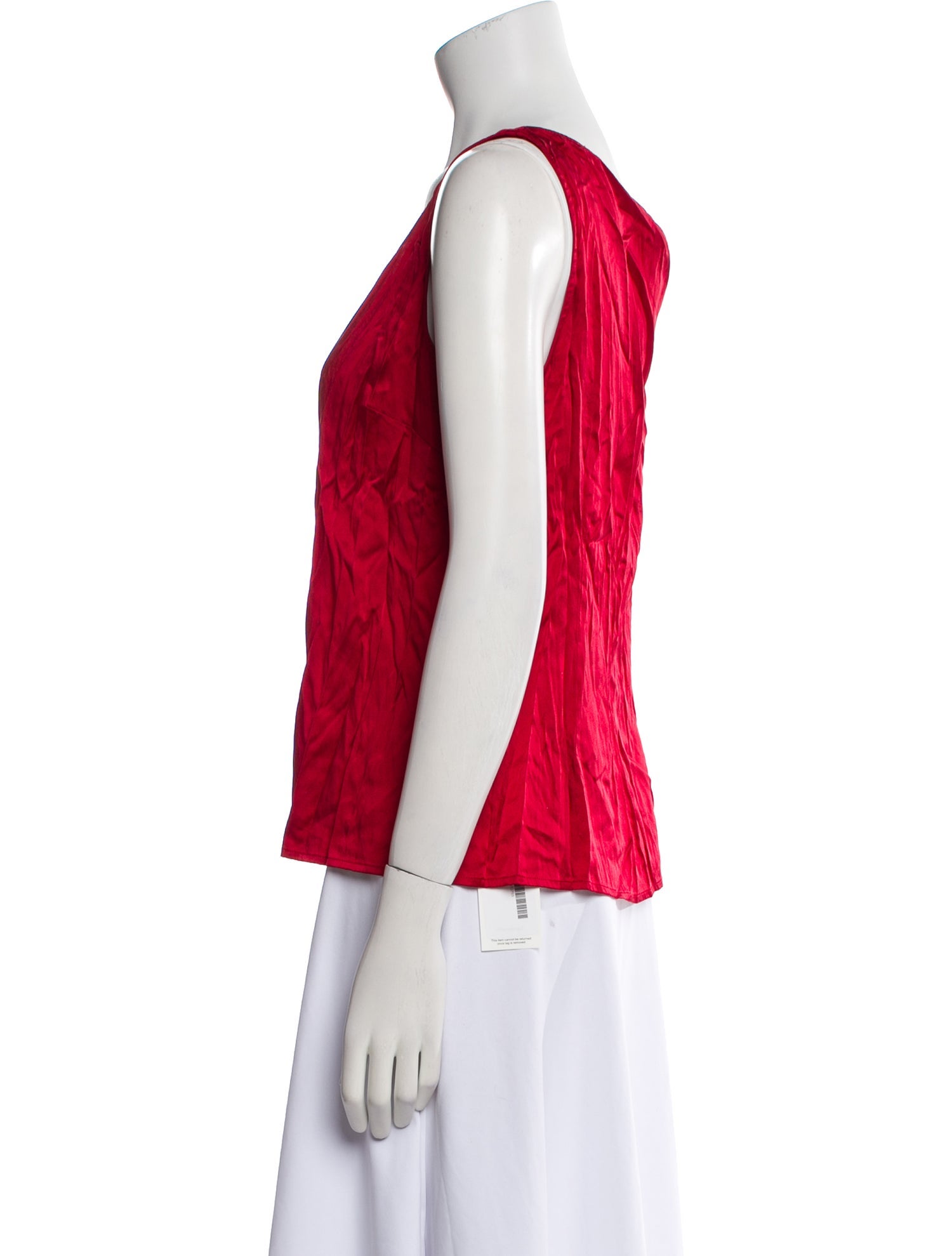 St. John Silk Scoop Neck Top