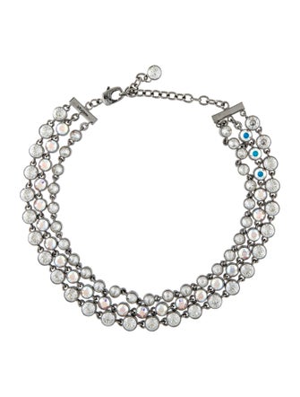 St. John Crystal Double Strand Necklace