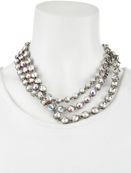 St. John Crystal Double Strand Necklace