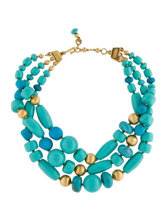 St. John Bead Double Strand Necklace