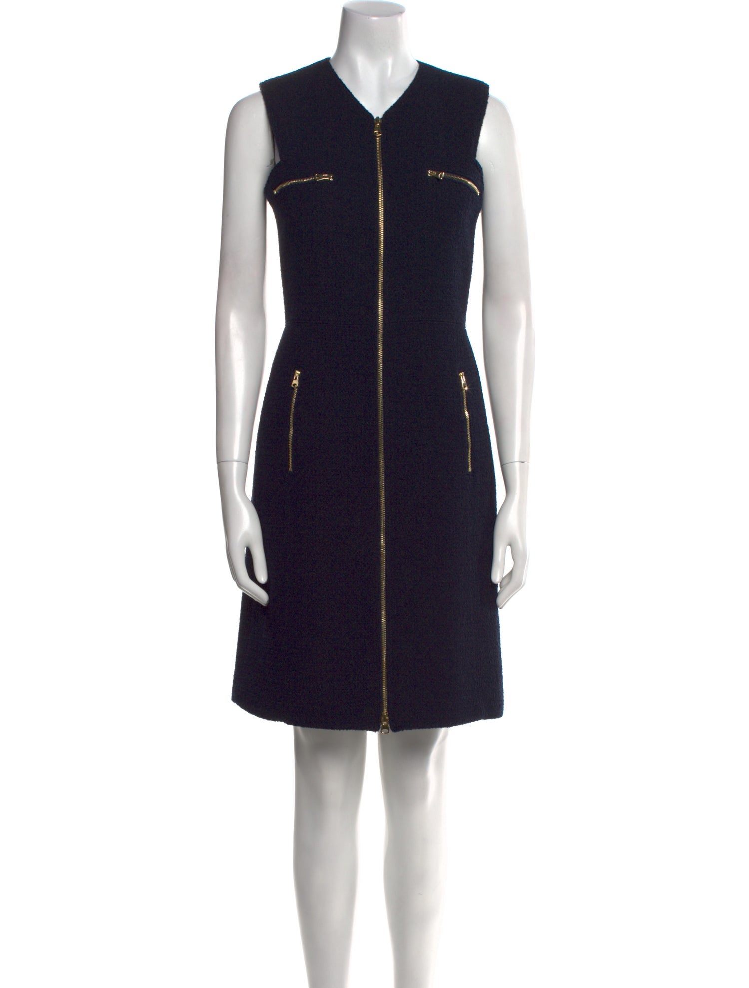St. John V-Neck Knee-Length Dress