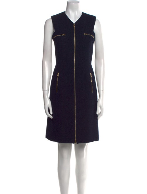 St. John V-Neck Knee-Length Dress