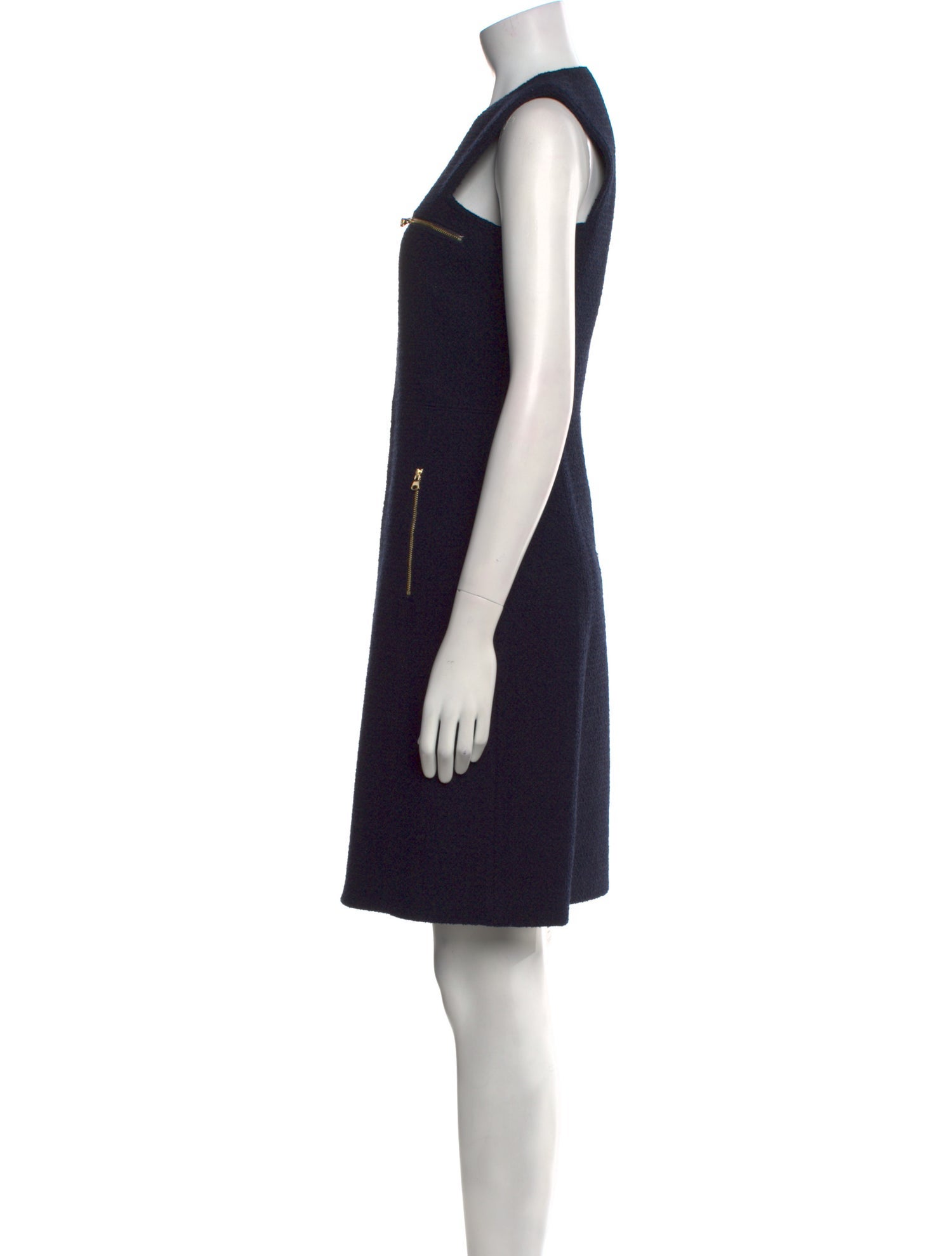 St. John V-Neck Knee-Length Dress