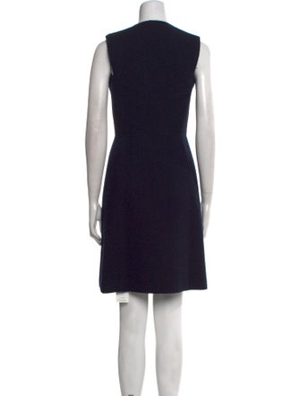 St. John V-Neck Knee-Length Dress