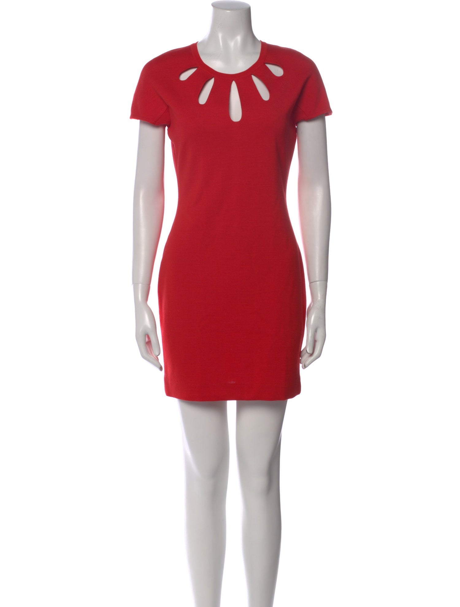 St. John Crew Neck Mini Dress