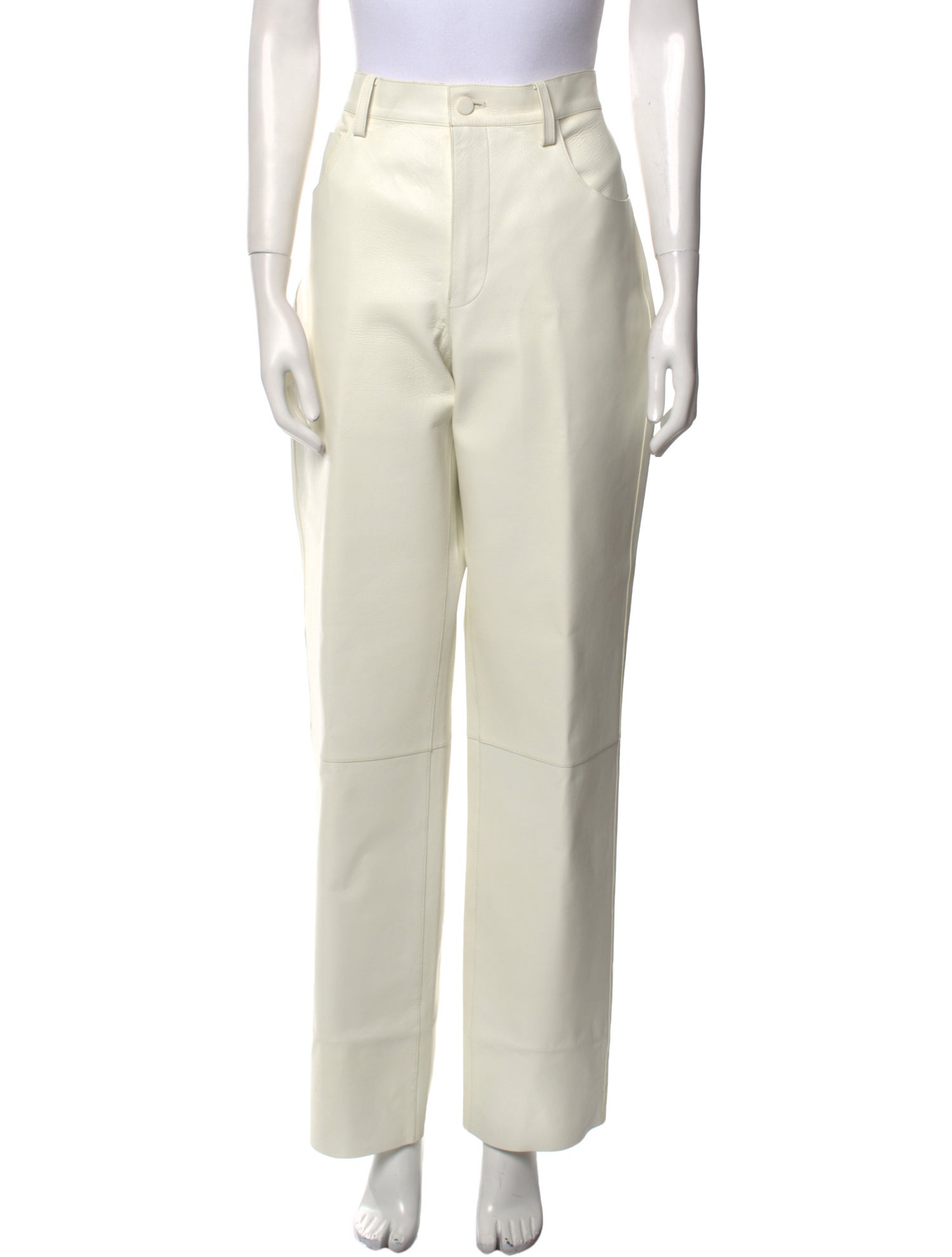 St. John Leather Wide Leg Pants