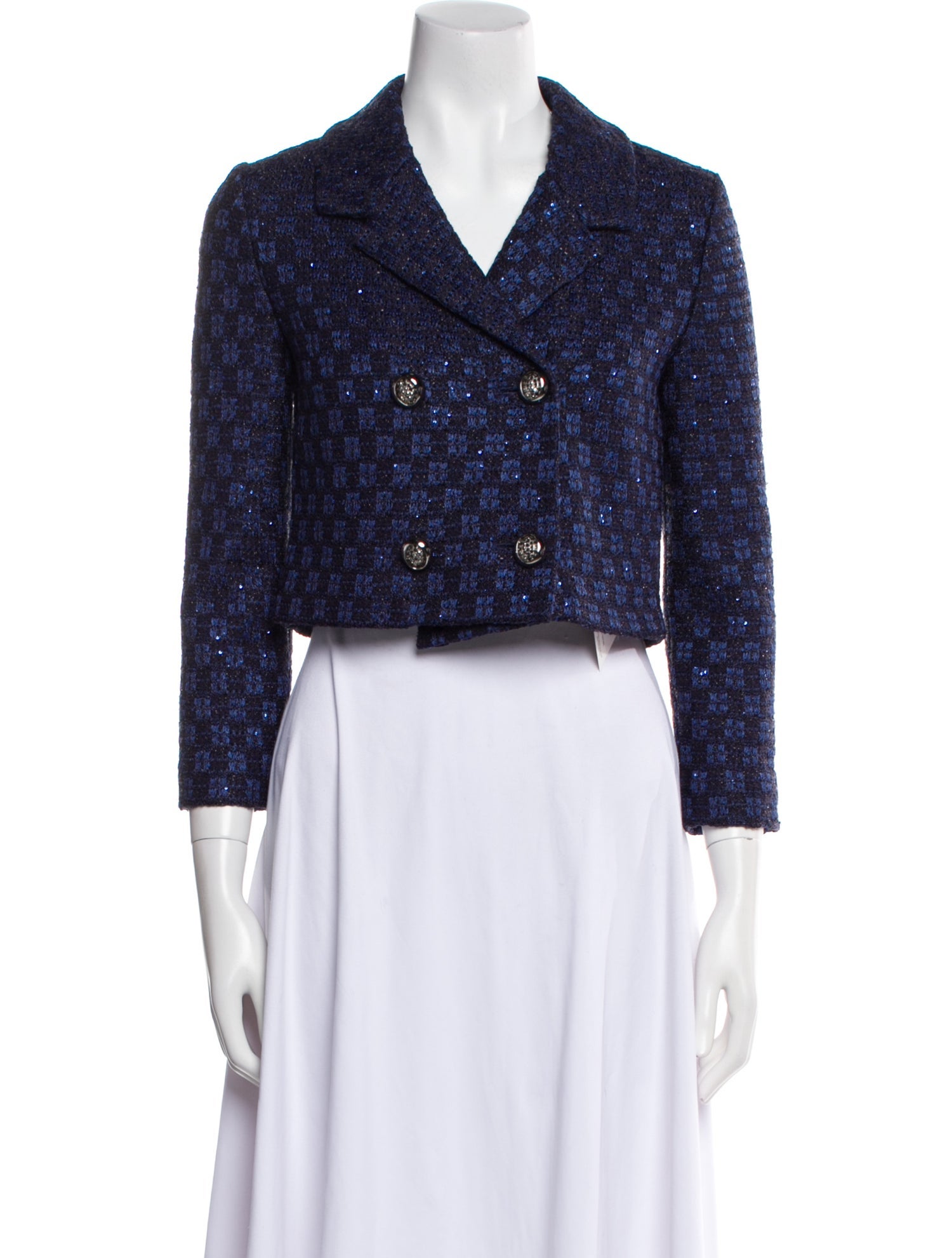 St. John Tweed Pattern Bolero