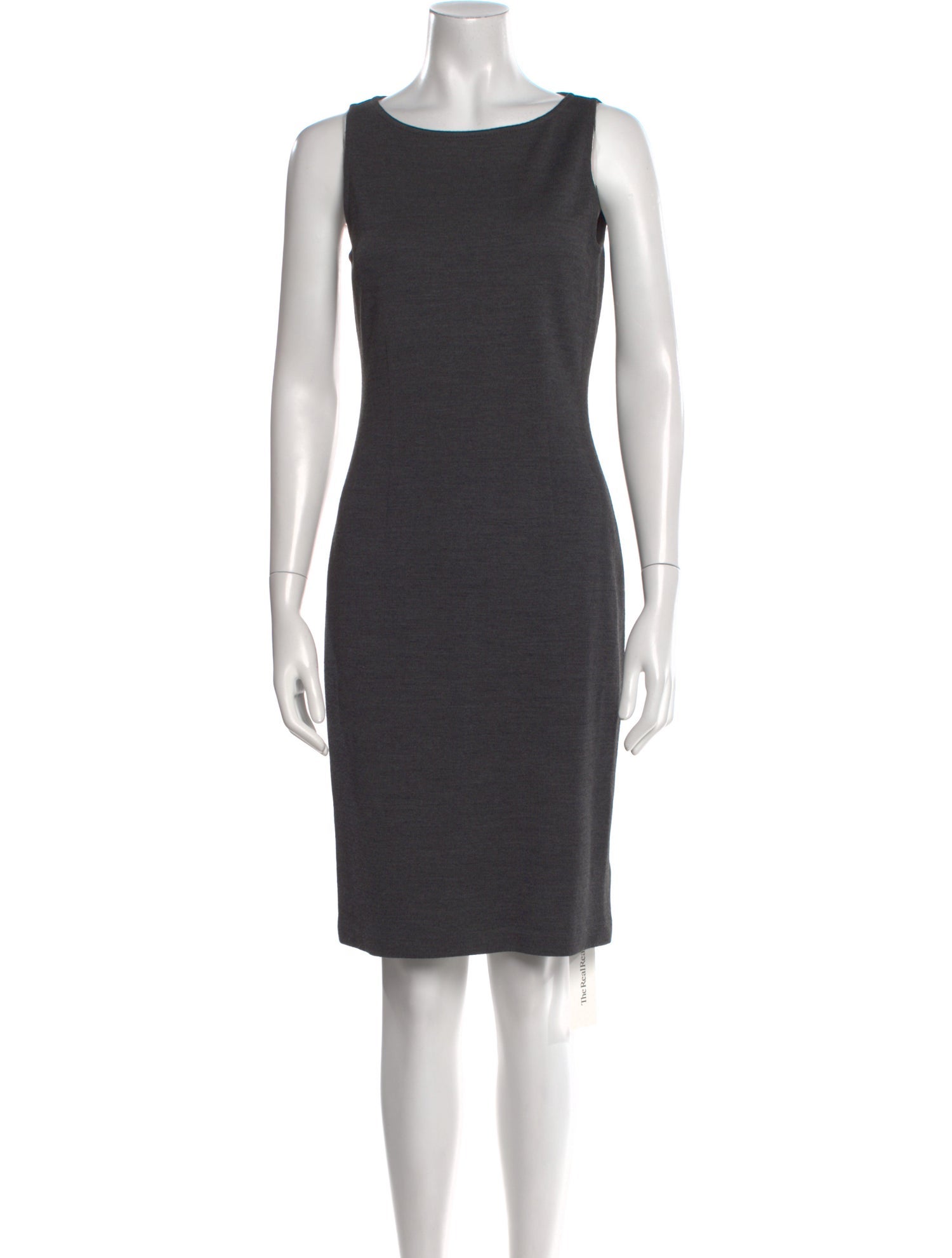 St. John Bateau Neckline Knee-Length Dress