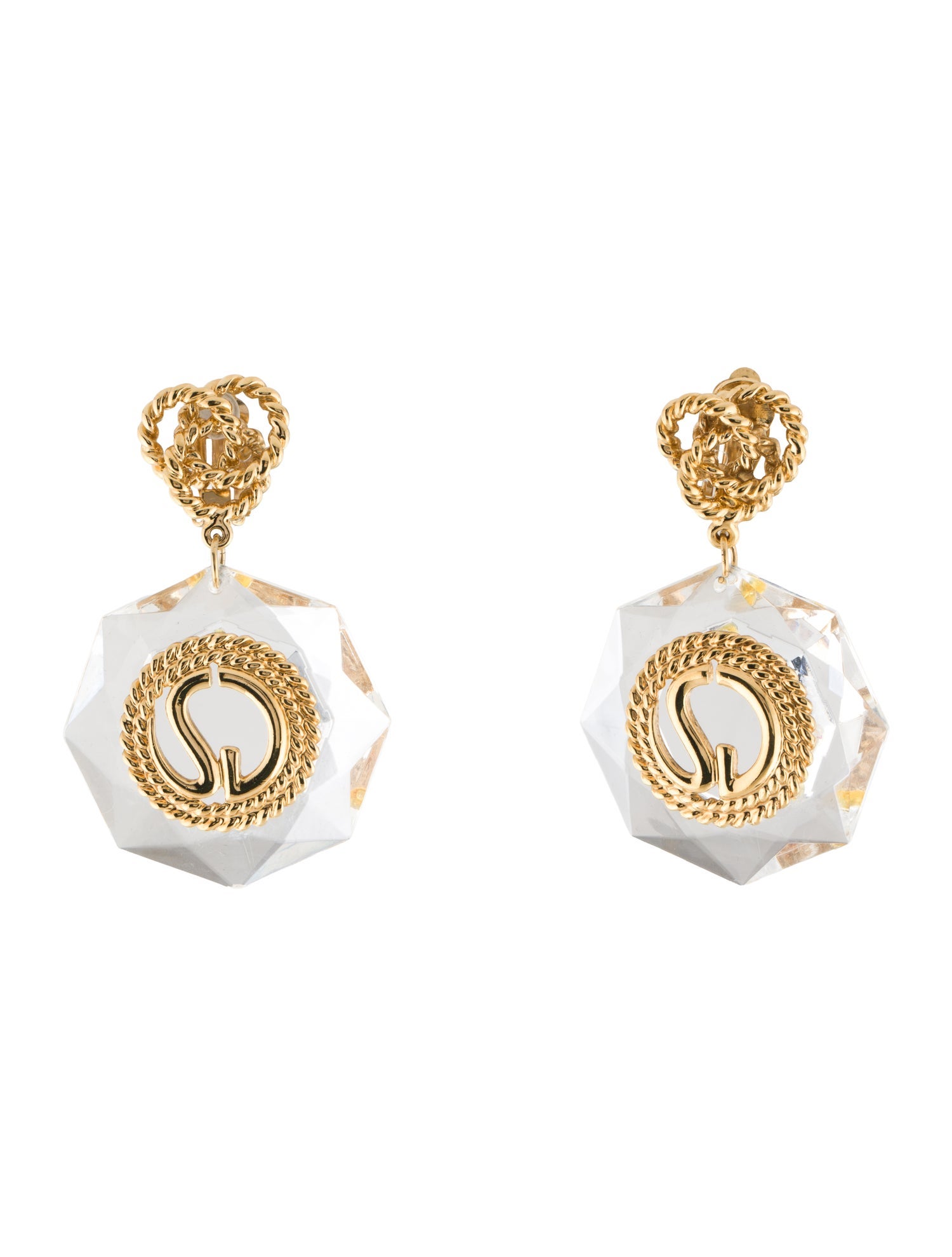 St. John Resin Drop Earrings