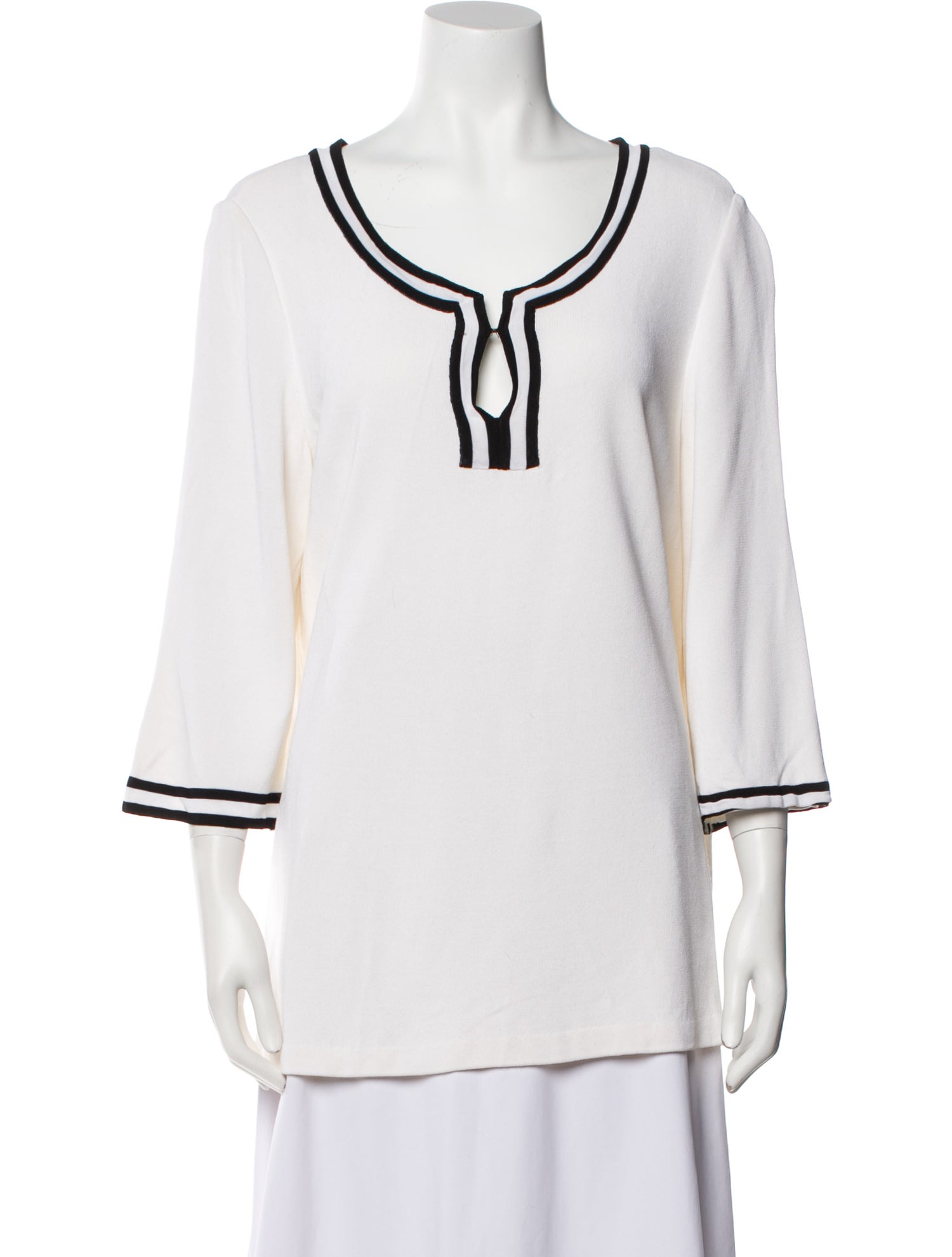 St. John Scoop Neck Sweater