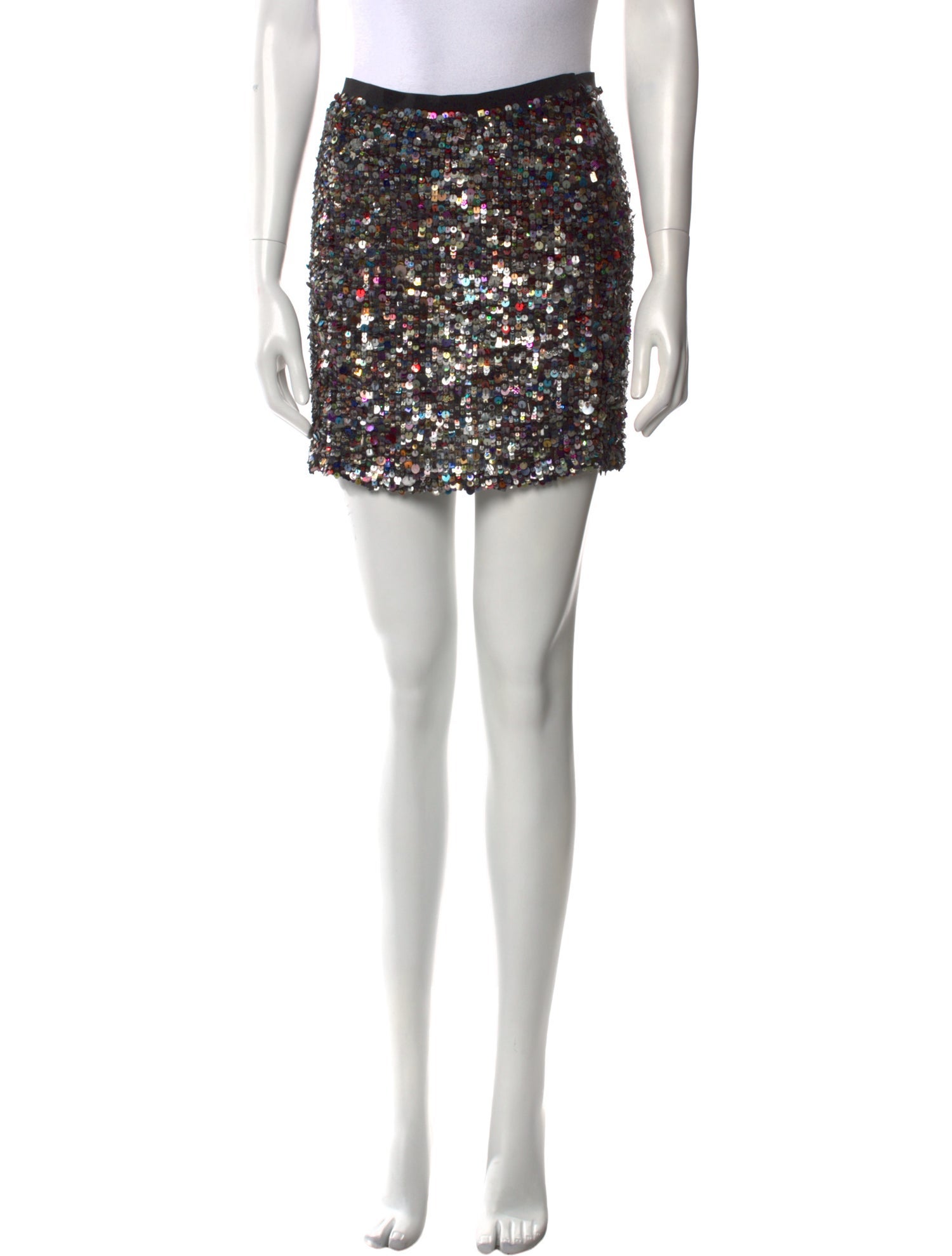 St. John Sequin Embellishments Mini Skirt
