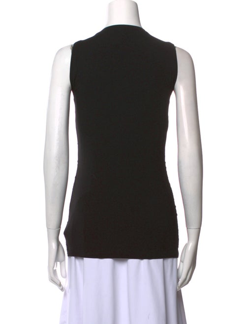 St. John Printed Crew Neck Top