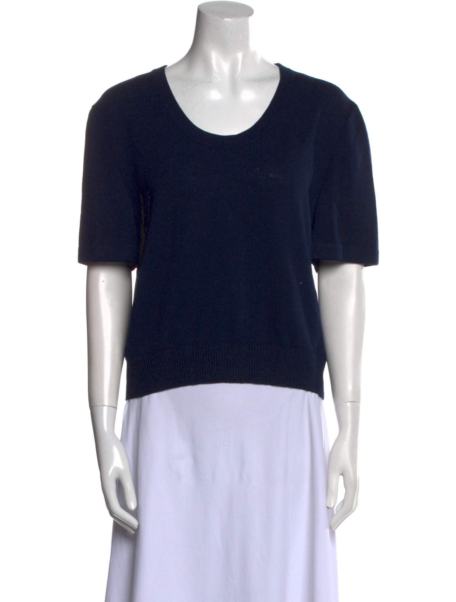 St. John Scoop Neck Short Sleeve T-Shirt