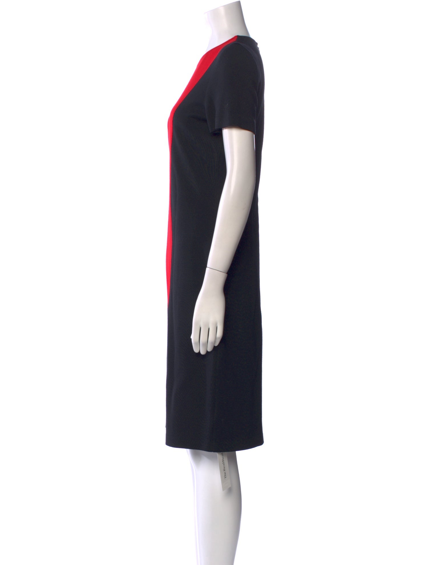 St. John Colorblock Pattern Knee-Length Dress