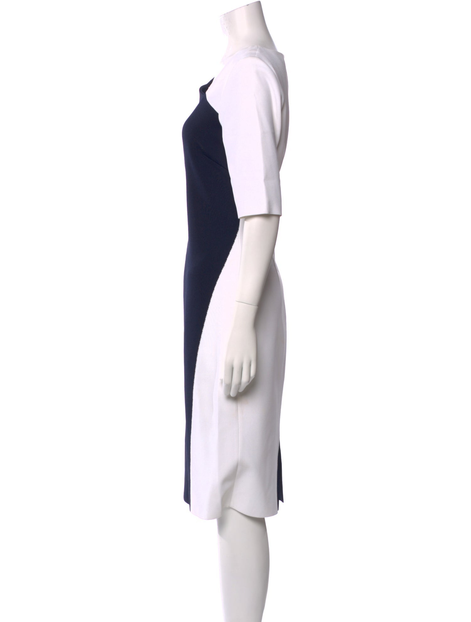 St. John One-Shoulder Knee-Length Dress