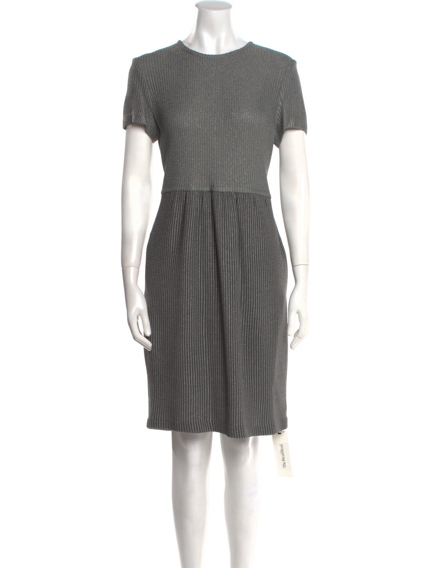 St. John Crew Neck Knee-Length Dress
