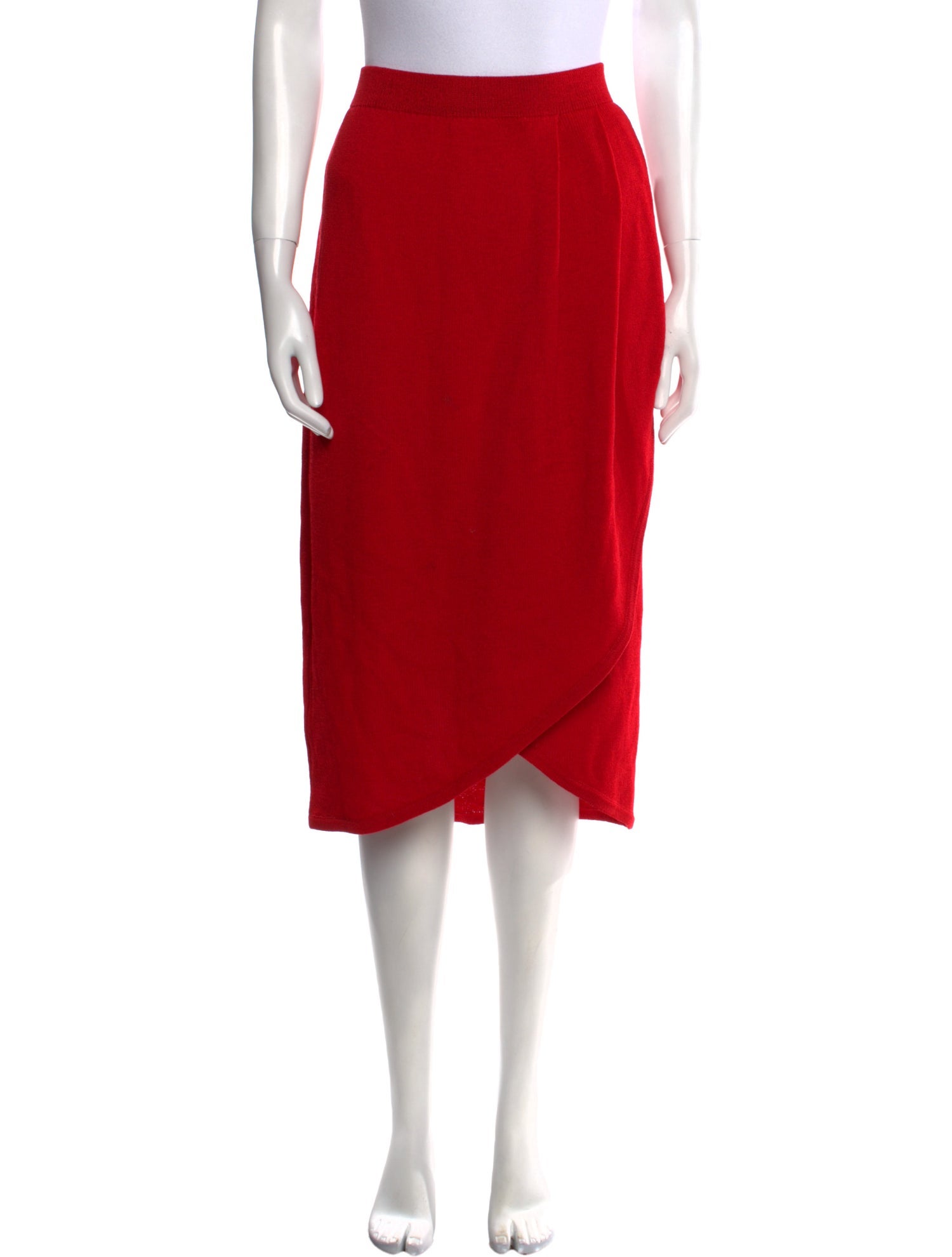 St. John Studded Accents Midi Length Skirt