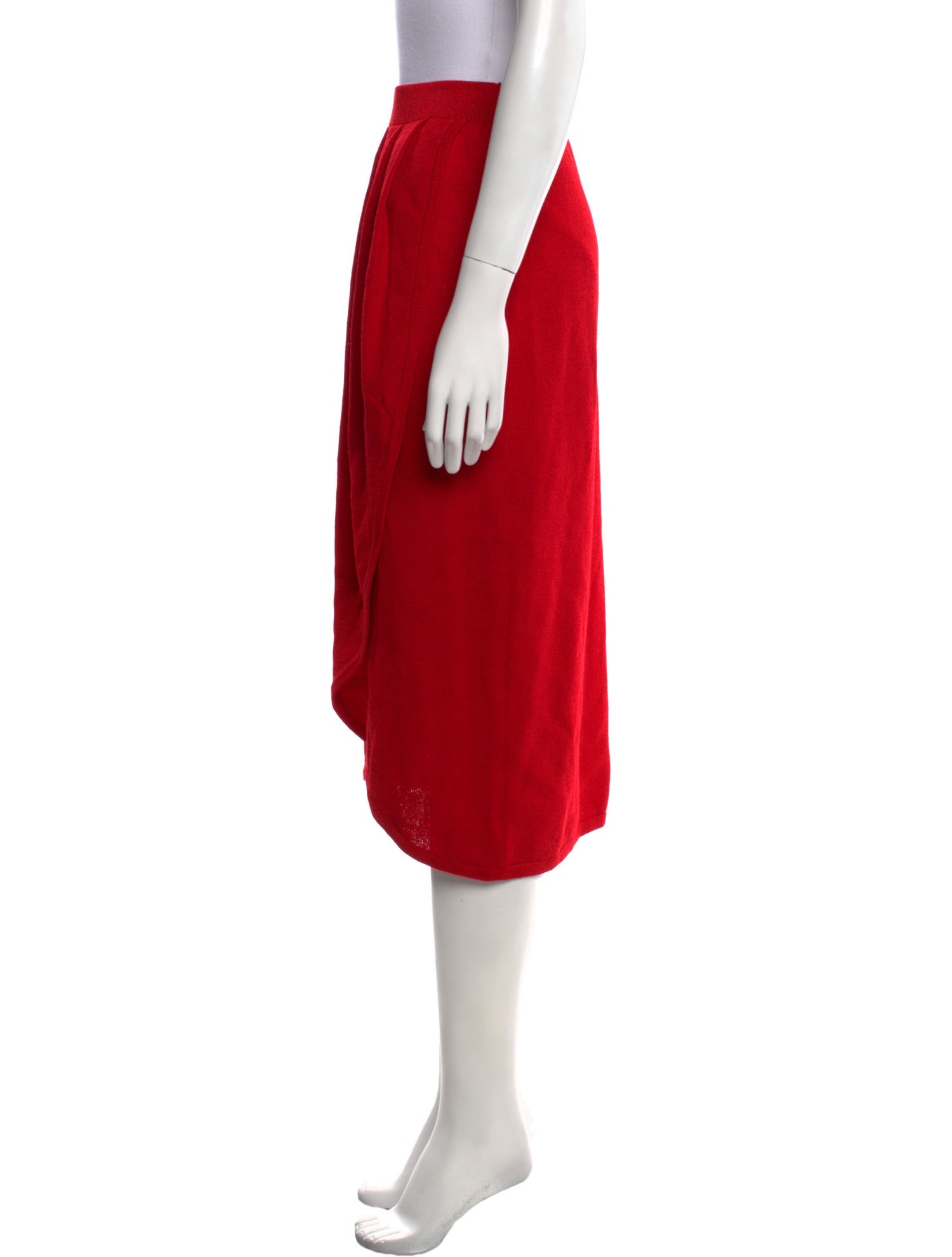 St. John Studded Accents Midi Length Skirt