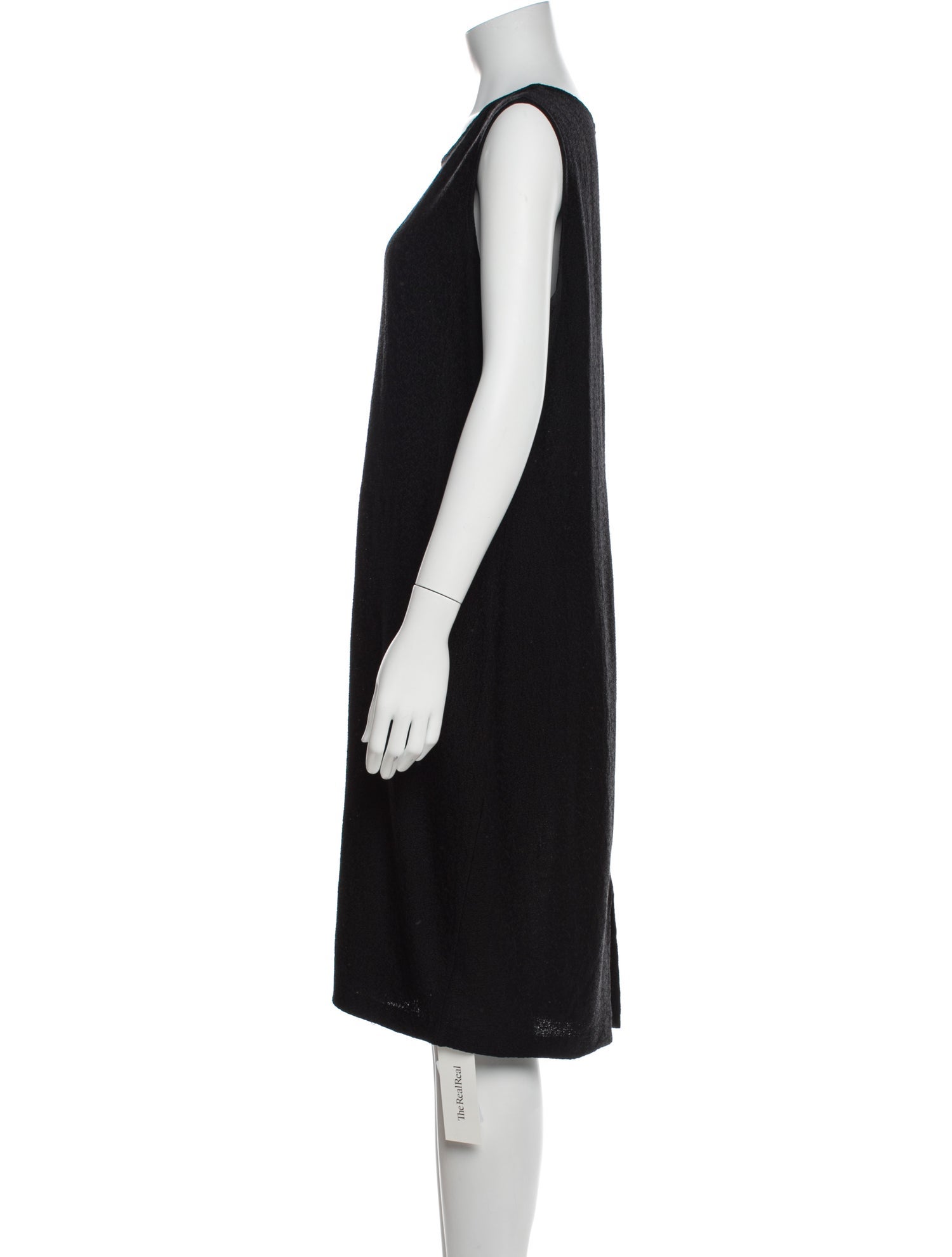 St. John Crew Neck Knee-Length Dress