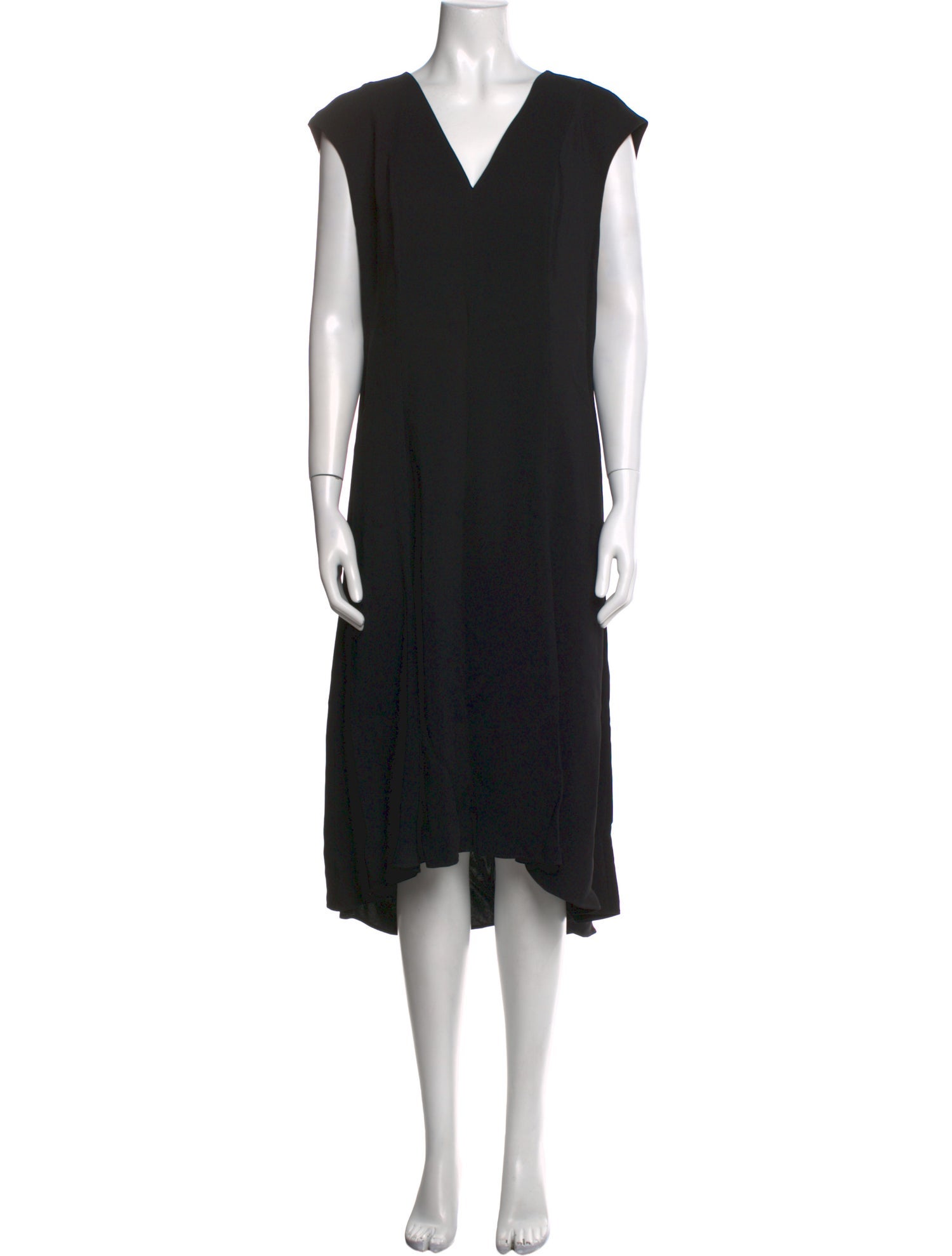 St. John V-Neck Midi Length Dress