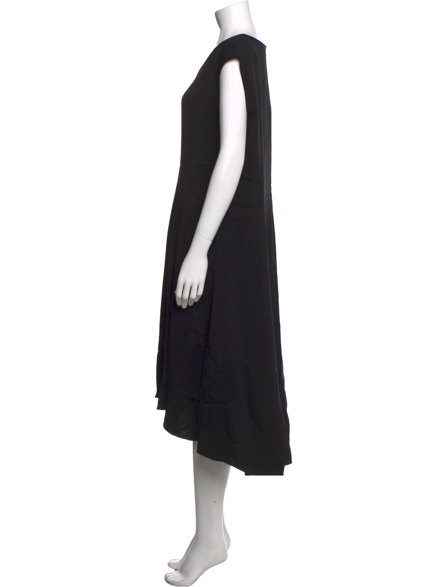 St. John V-Neck Midi Length Dress