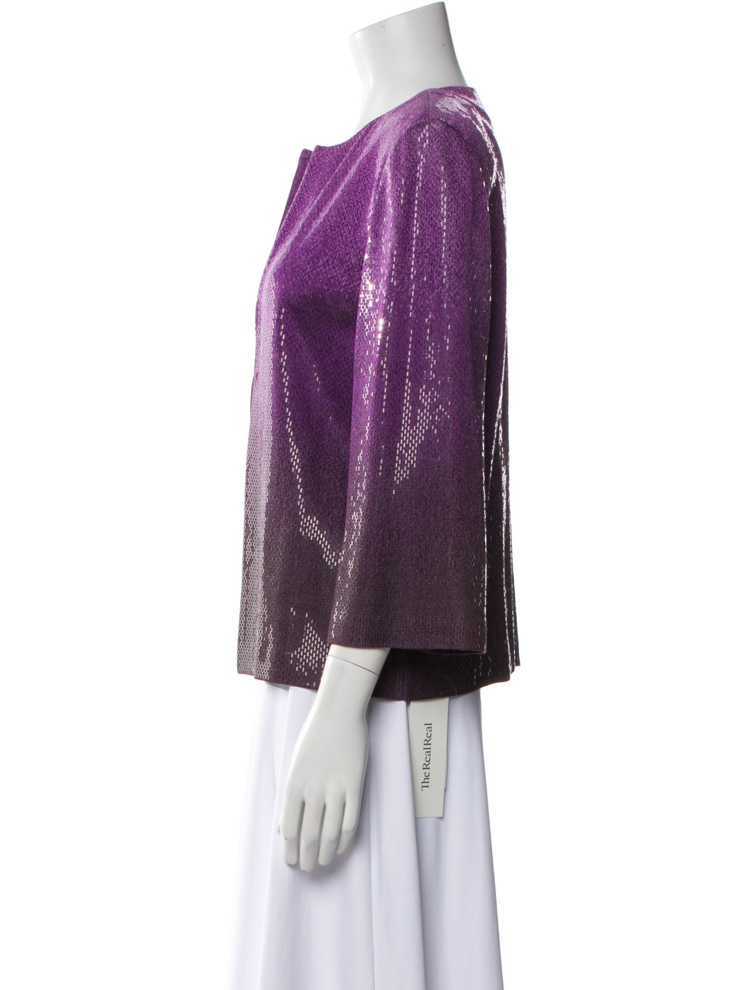 St. John Tweed Pattern Evening Jacket