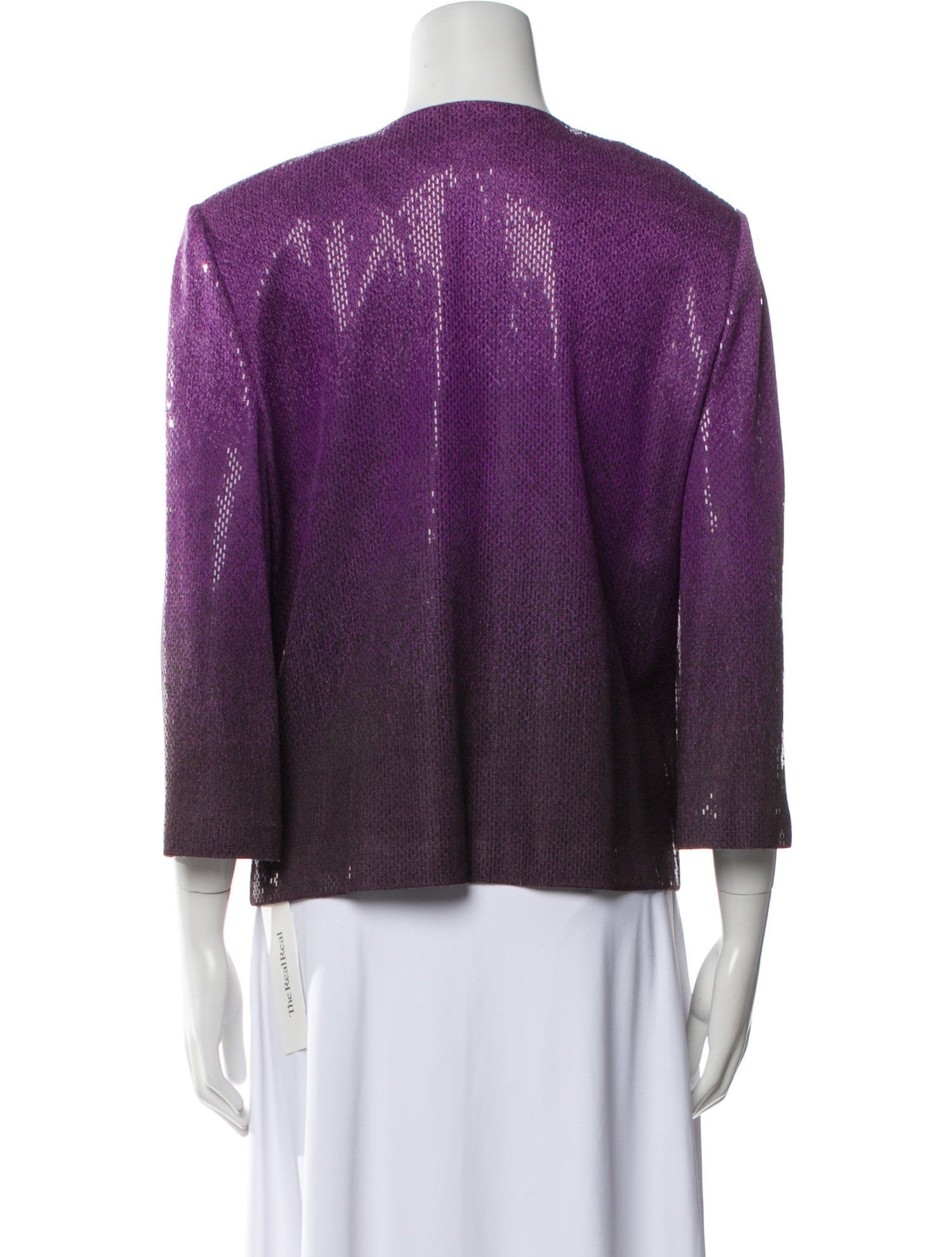 St. John Tweed Pattern Evening Jacket