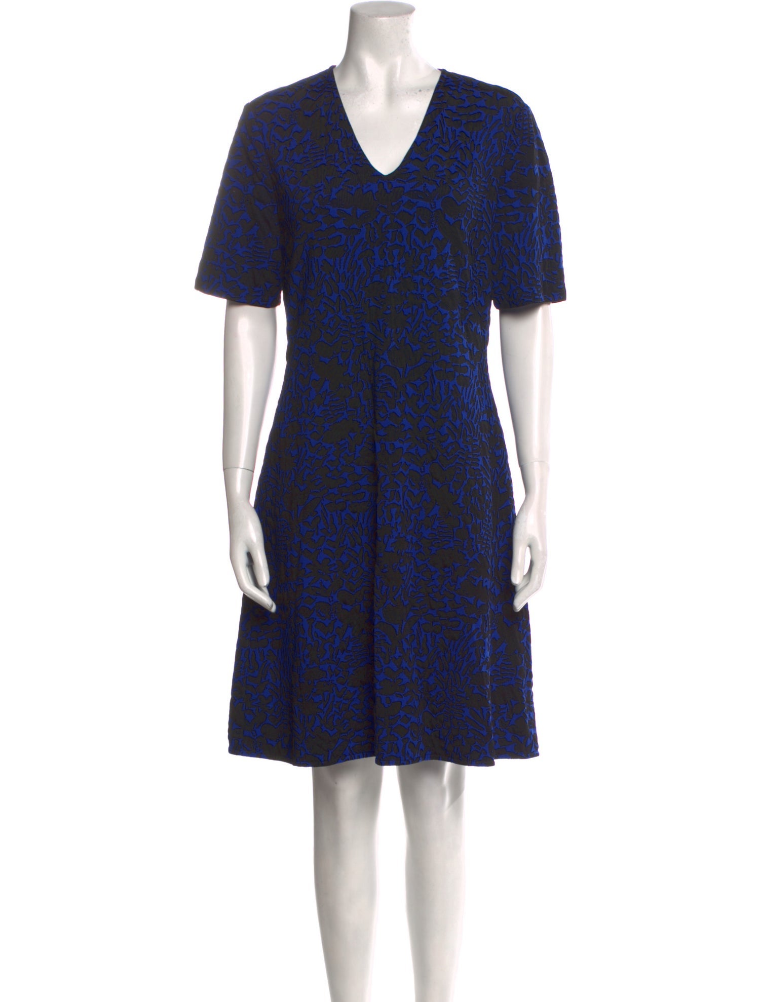 St. John Printed Knee-Length Dress w/ Tags