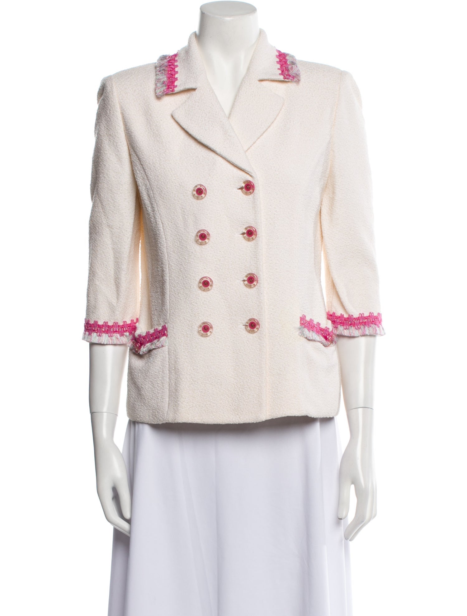 St. John Tweed Pattern Blazer