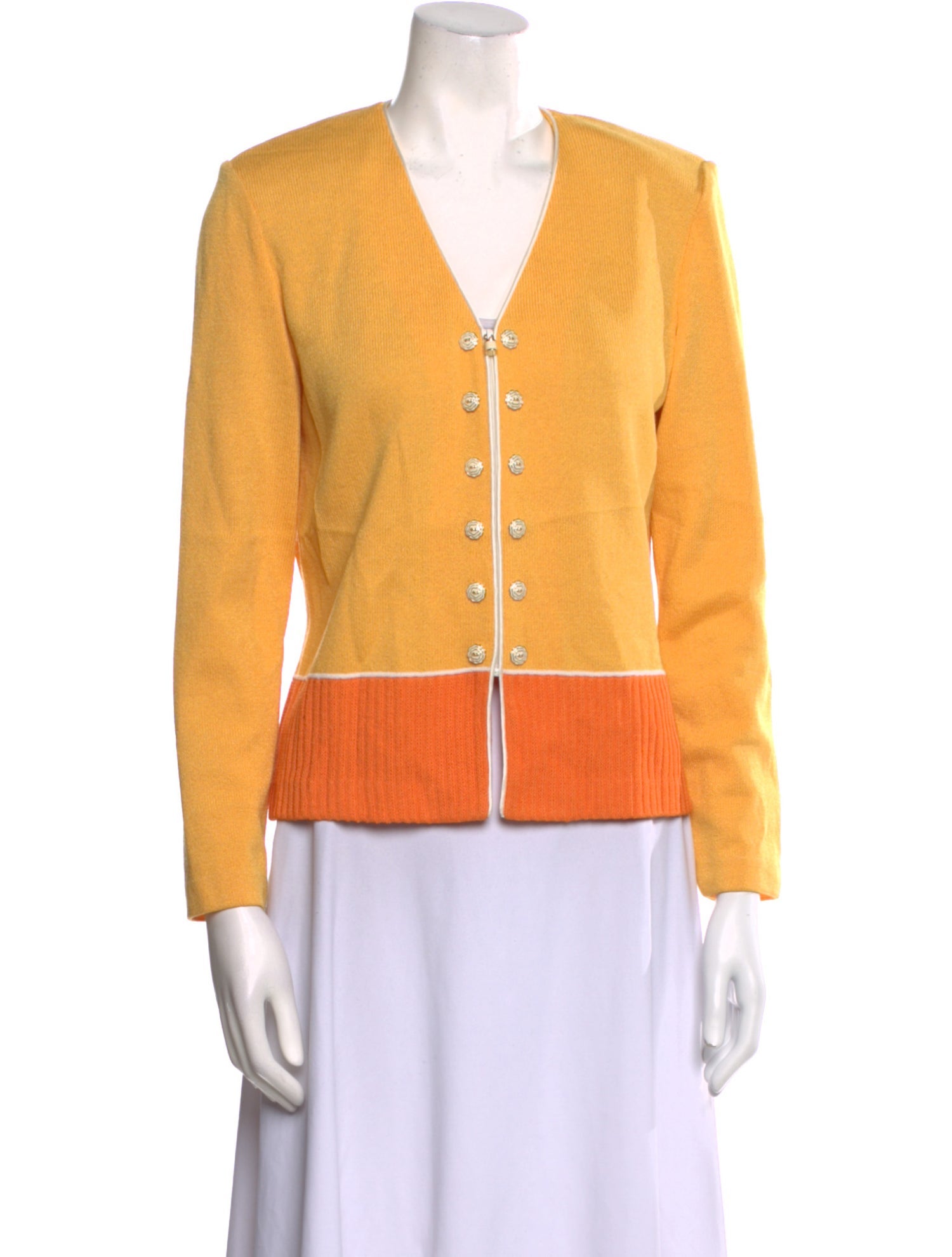 St. John Wool V-Neck Sweater