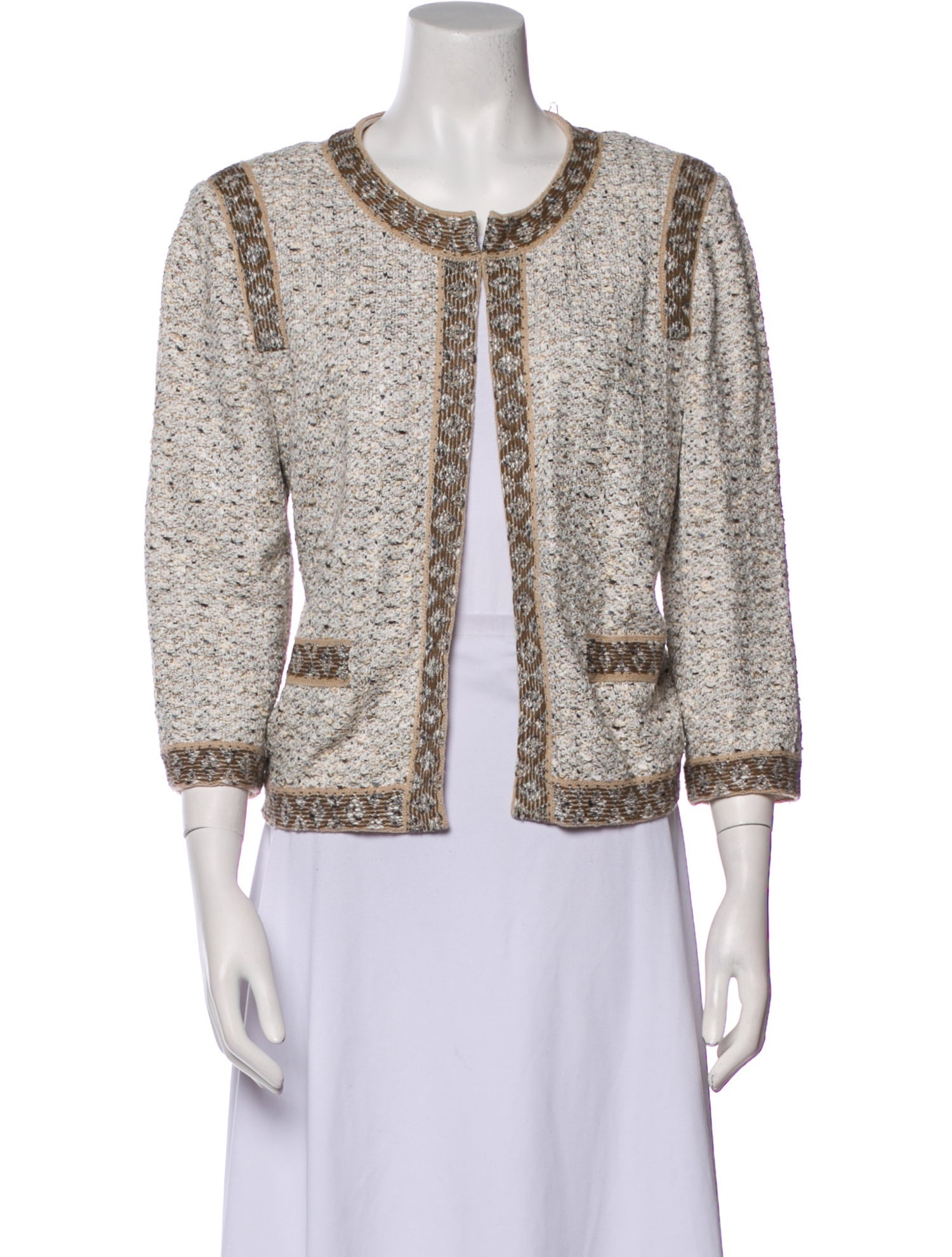 St. John Tweed Pattern Jacket