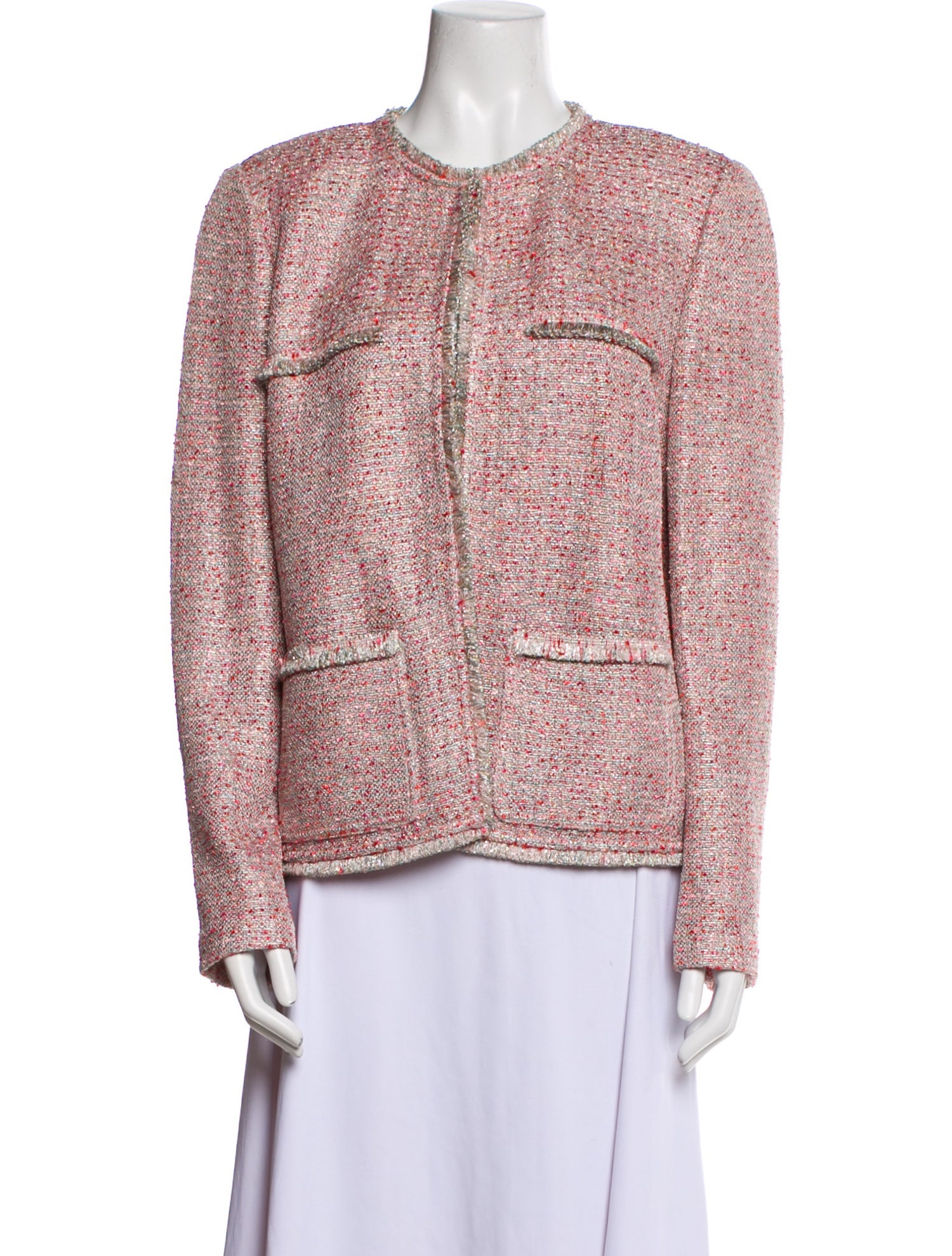 St. John Tweed Pattern Evening Jacket