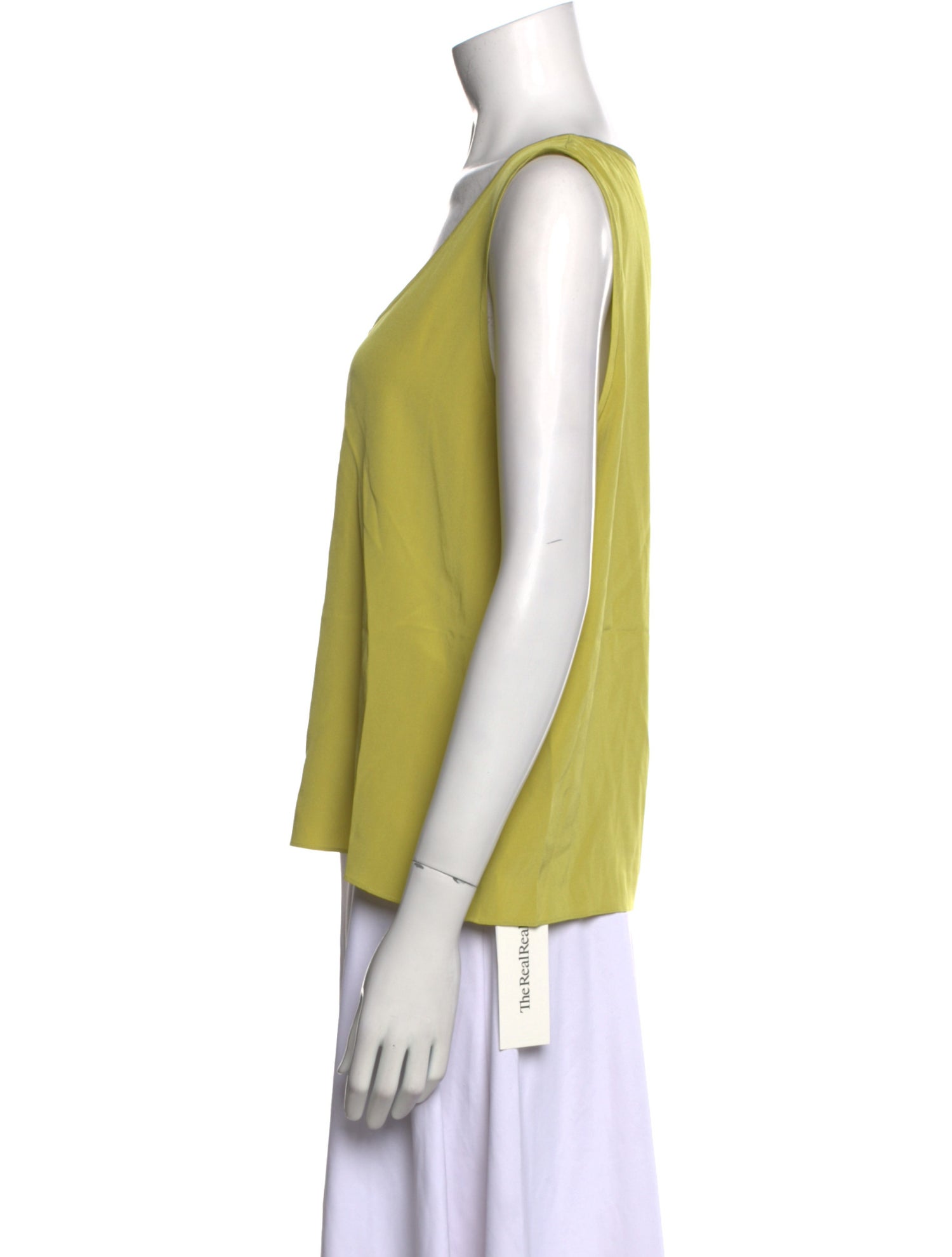 St. John Silk Scoop Neck Top