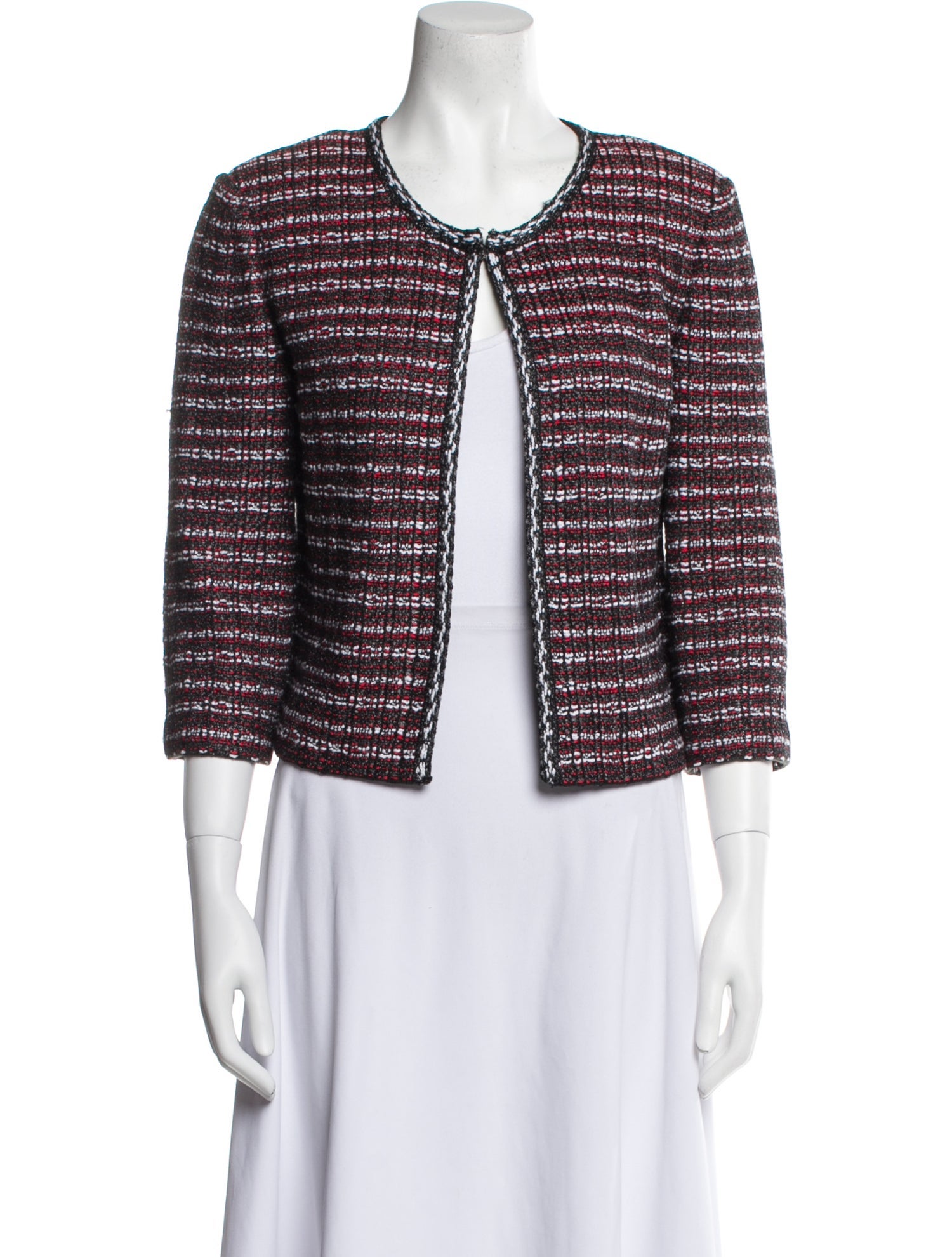 St. John Wool Striped Evening Jacket