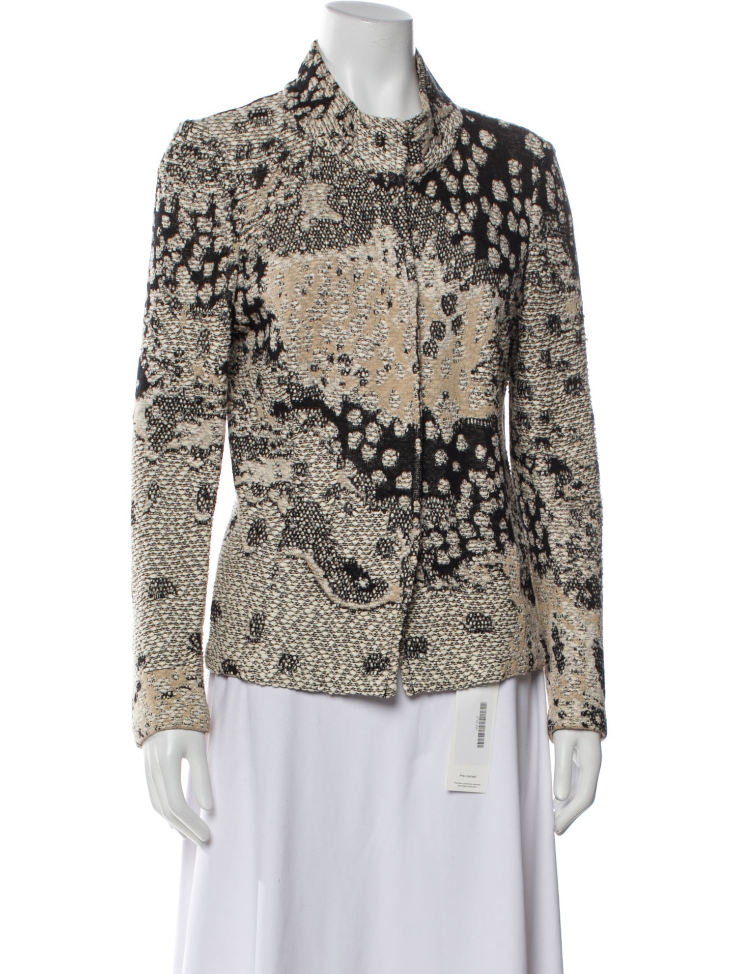 St. John Tweed Pattern Evening Jacket