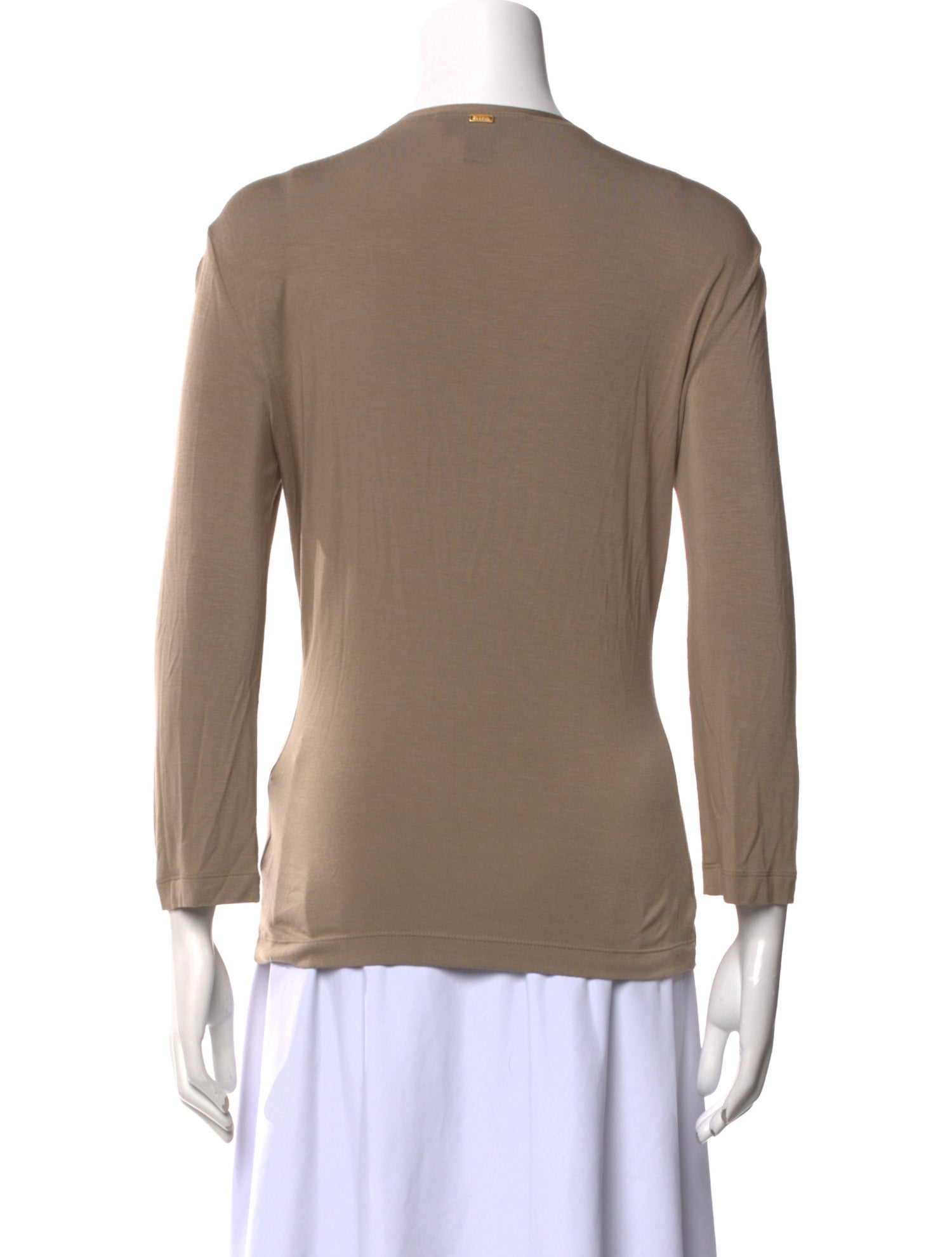 St. John V-Neck Three-Quarter Sleeve Top