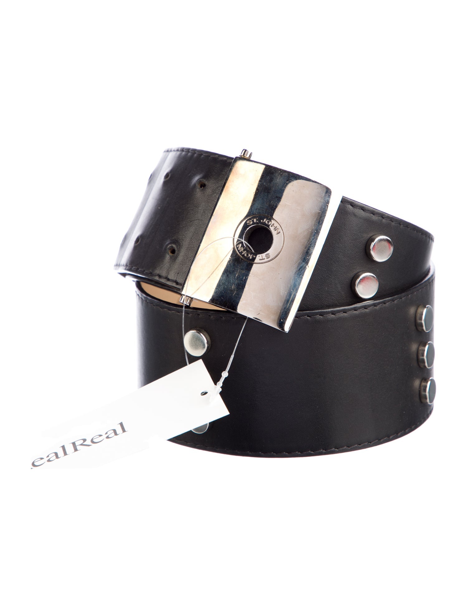 St. John Wide Leather Belt